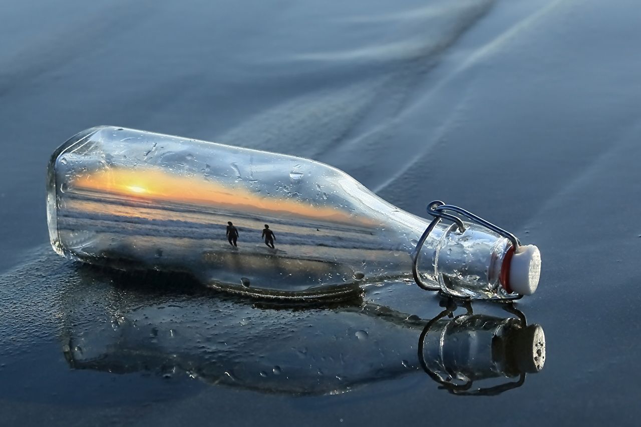 Image Sand Water Bottle