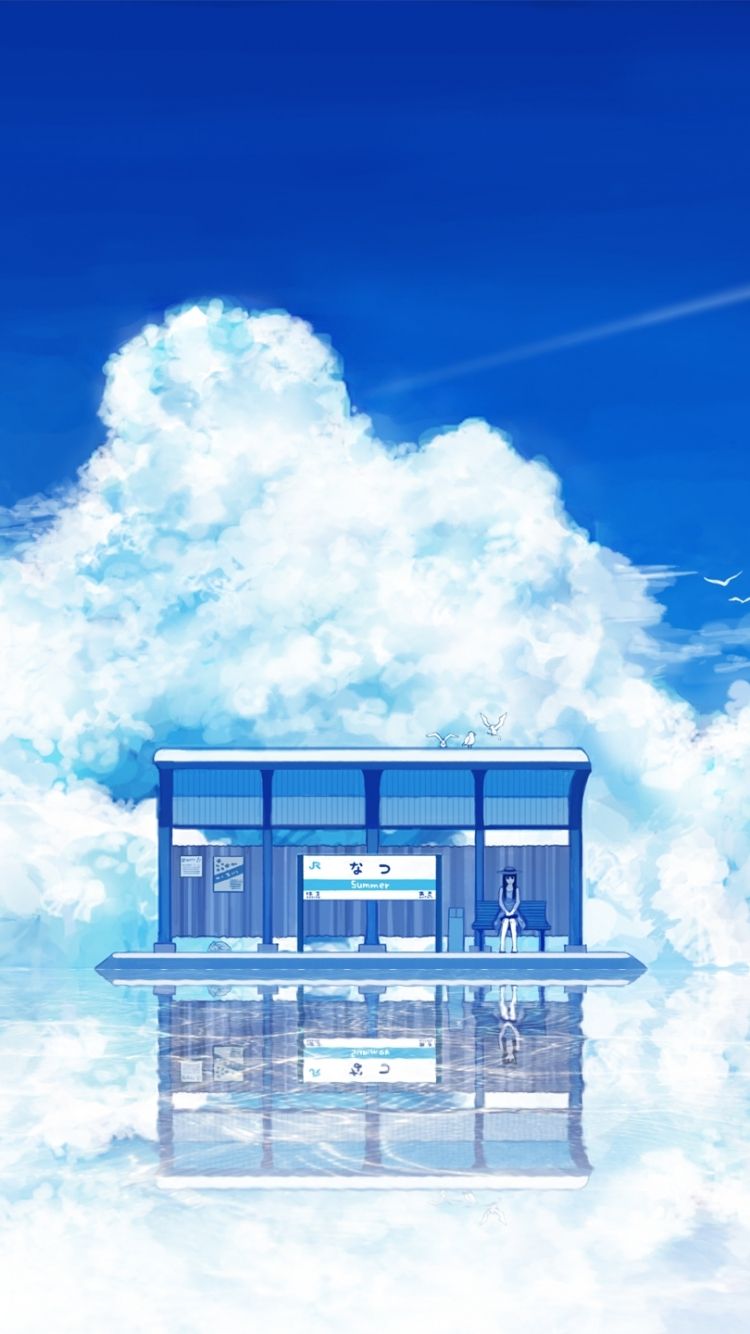 Anime / Scenic Mobile Wallpaper Background Wallpaper