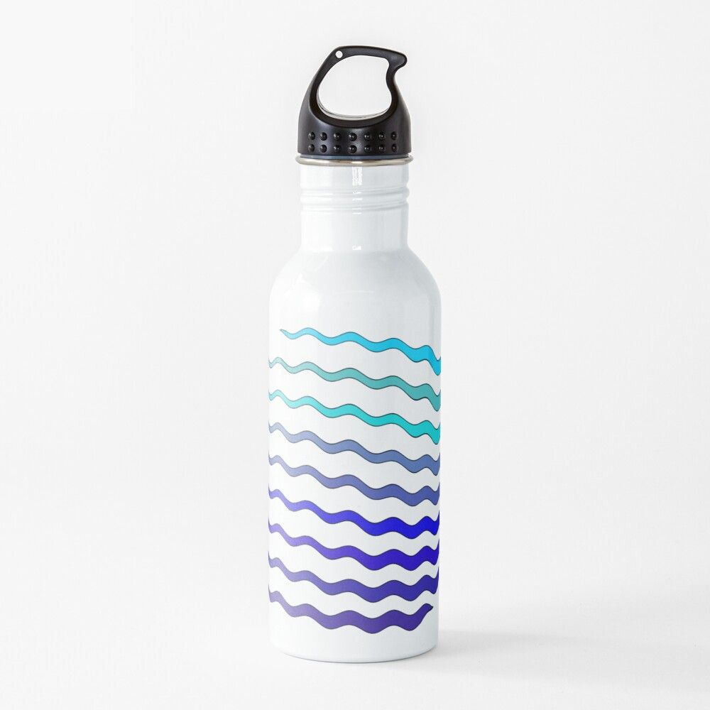 Cool Blue Vibes. Water Bottle. Bottle, Waves wallpaper