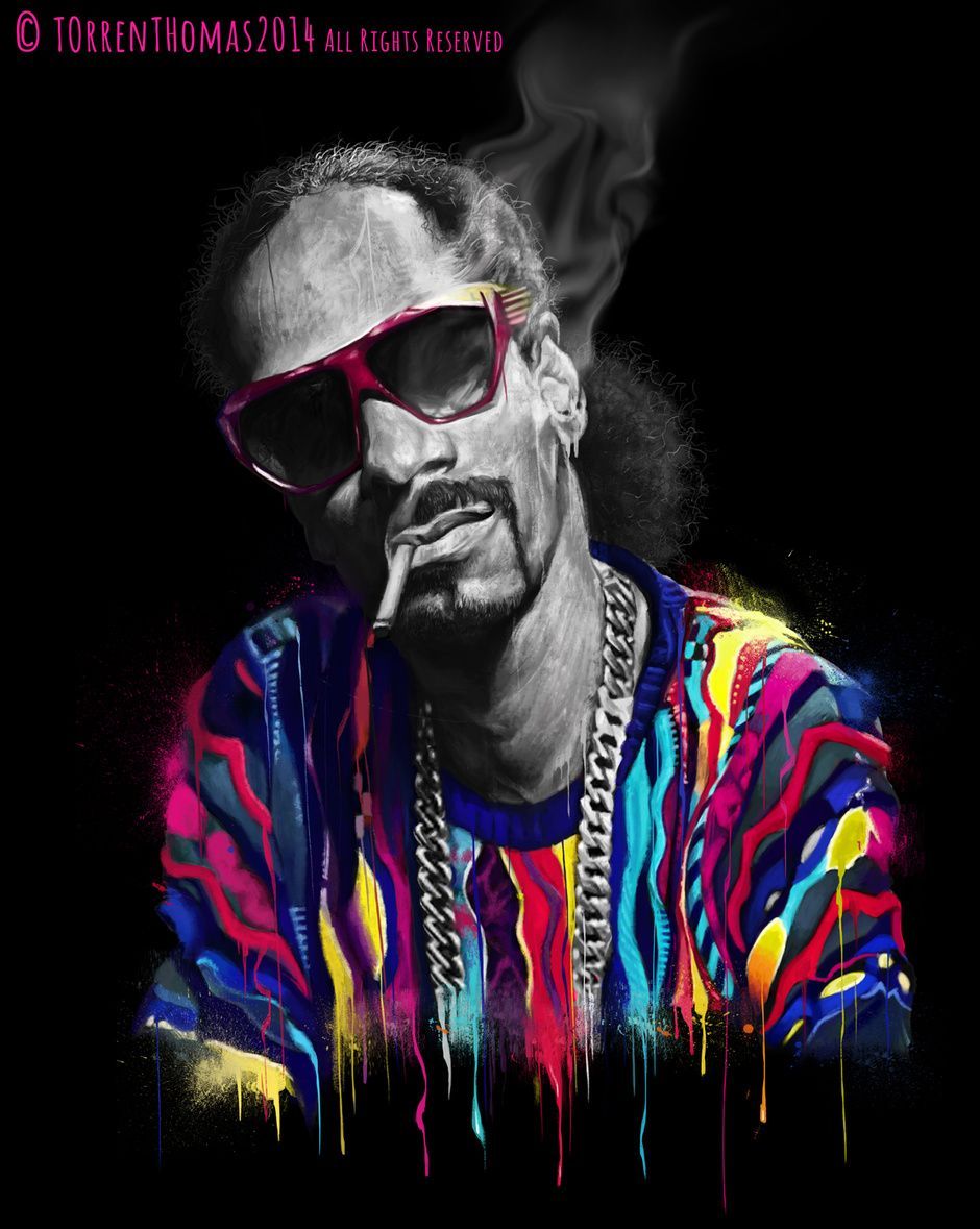 Snoop Dogg by Torren Thomas. CaricatureD. CGSociety. Snoop