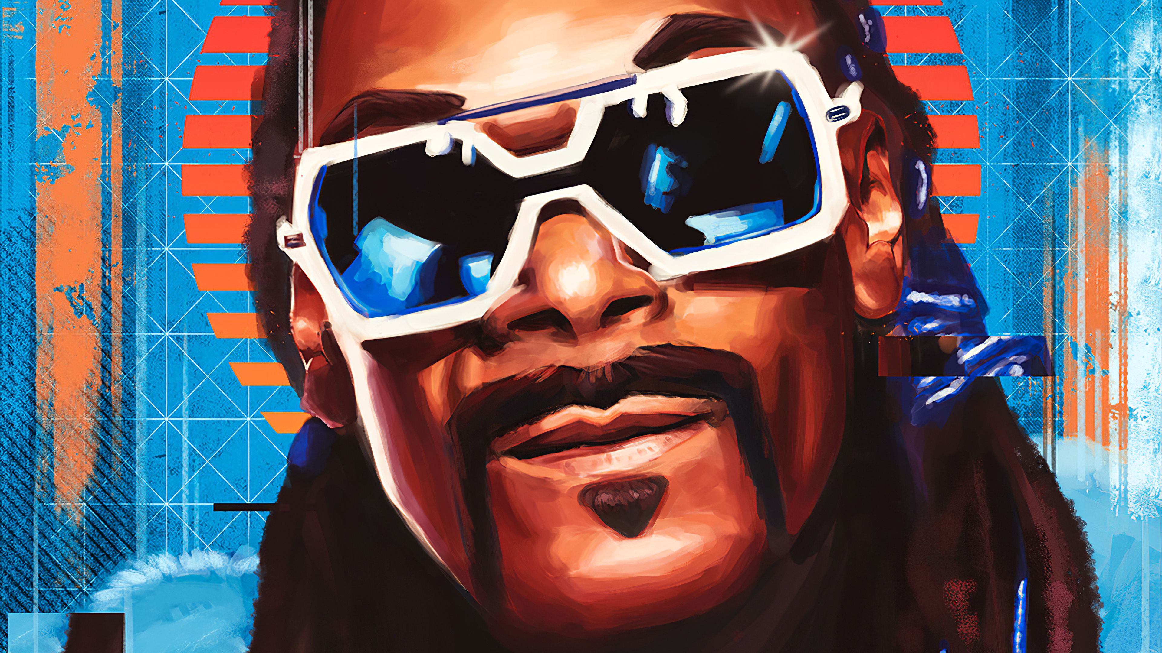 Snoop Dogg Digital Portrait Art 4k, HD Music, 4k Wallpaper