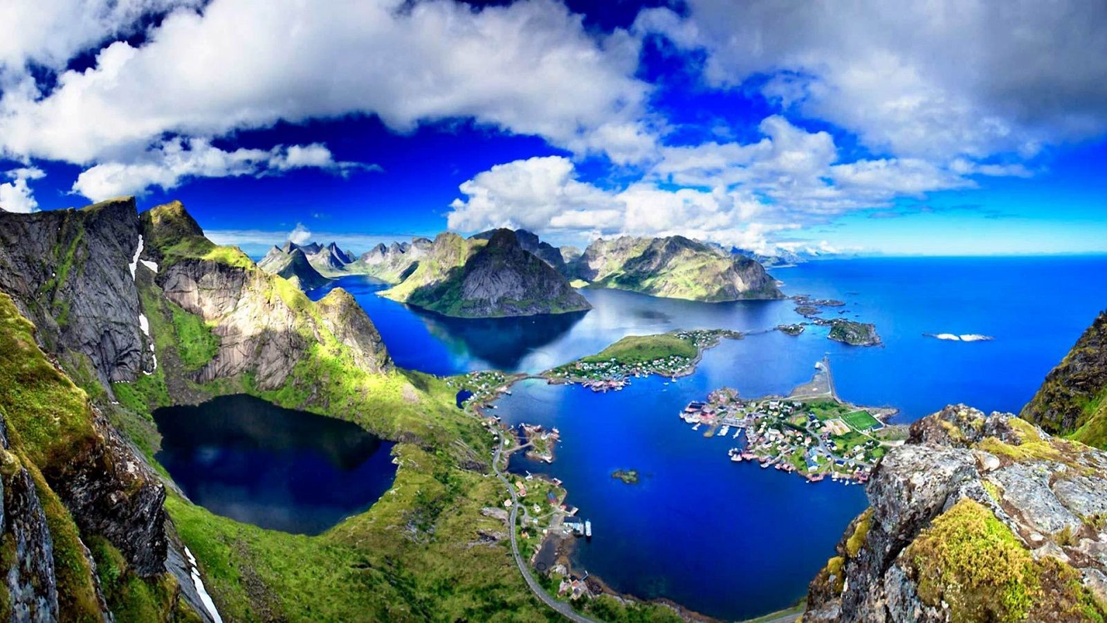 Free download Lofoten Islands Amazing Panorama Norway HD Desktop