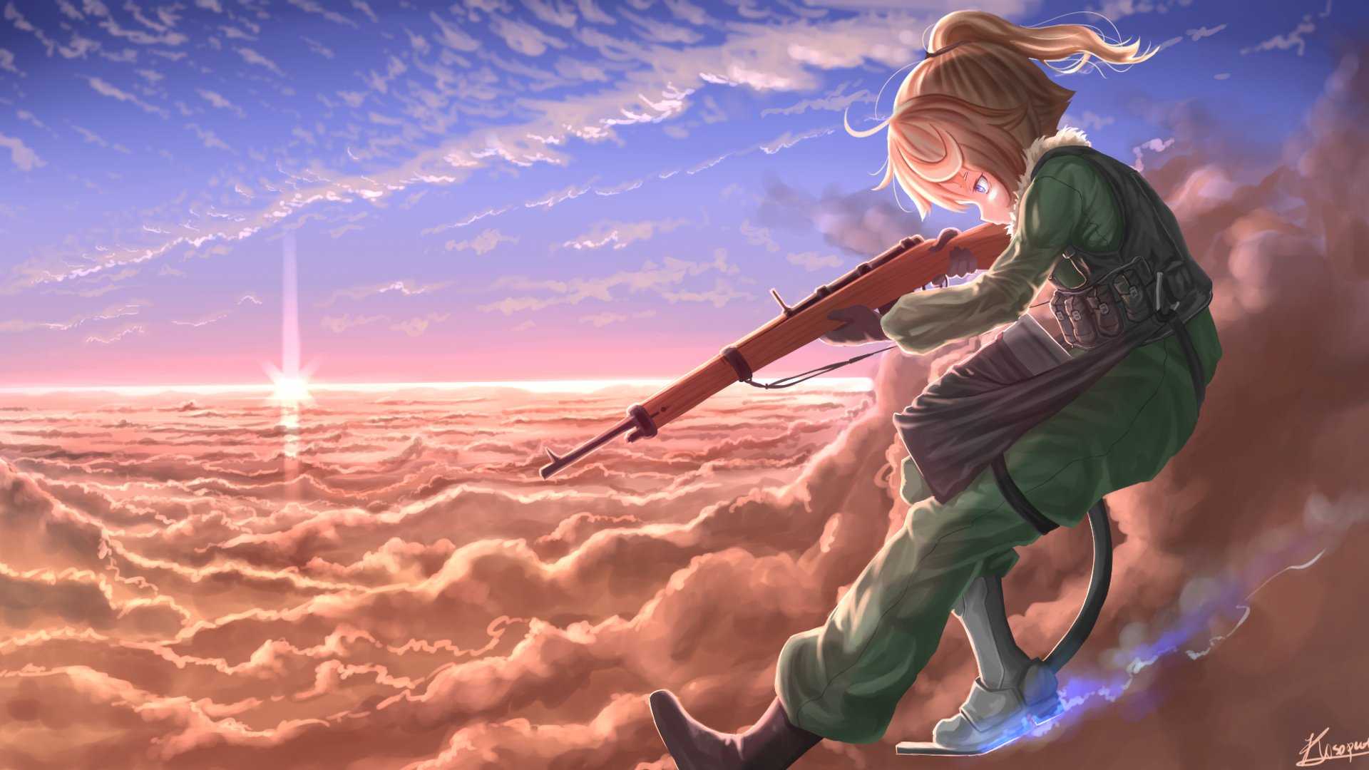 Tanya Degurechaff HD Wallpaper (1920x1080)