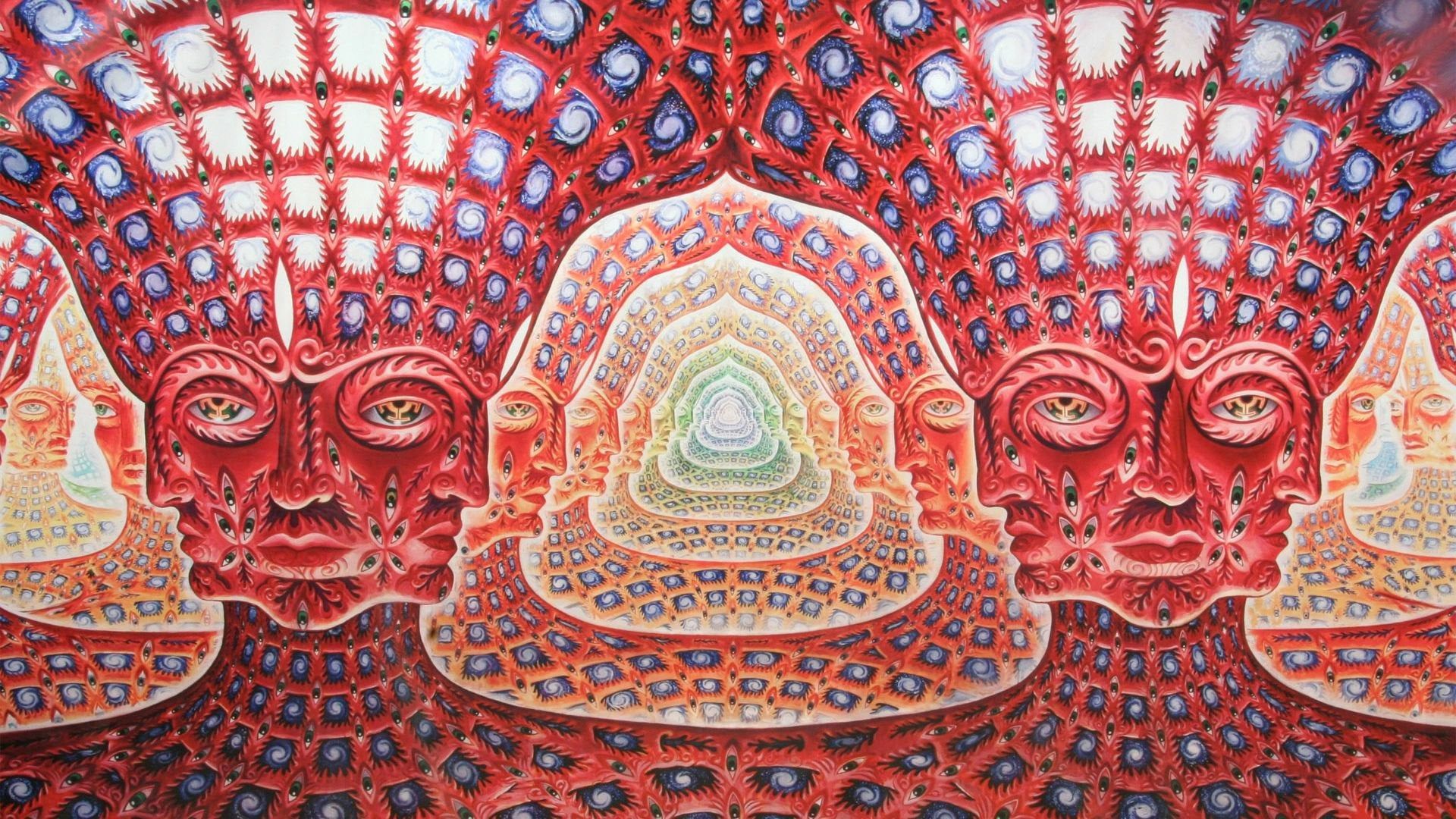 Net of Being Artwork by Alex Grey on Tool's 000 Days