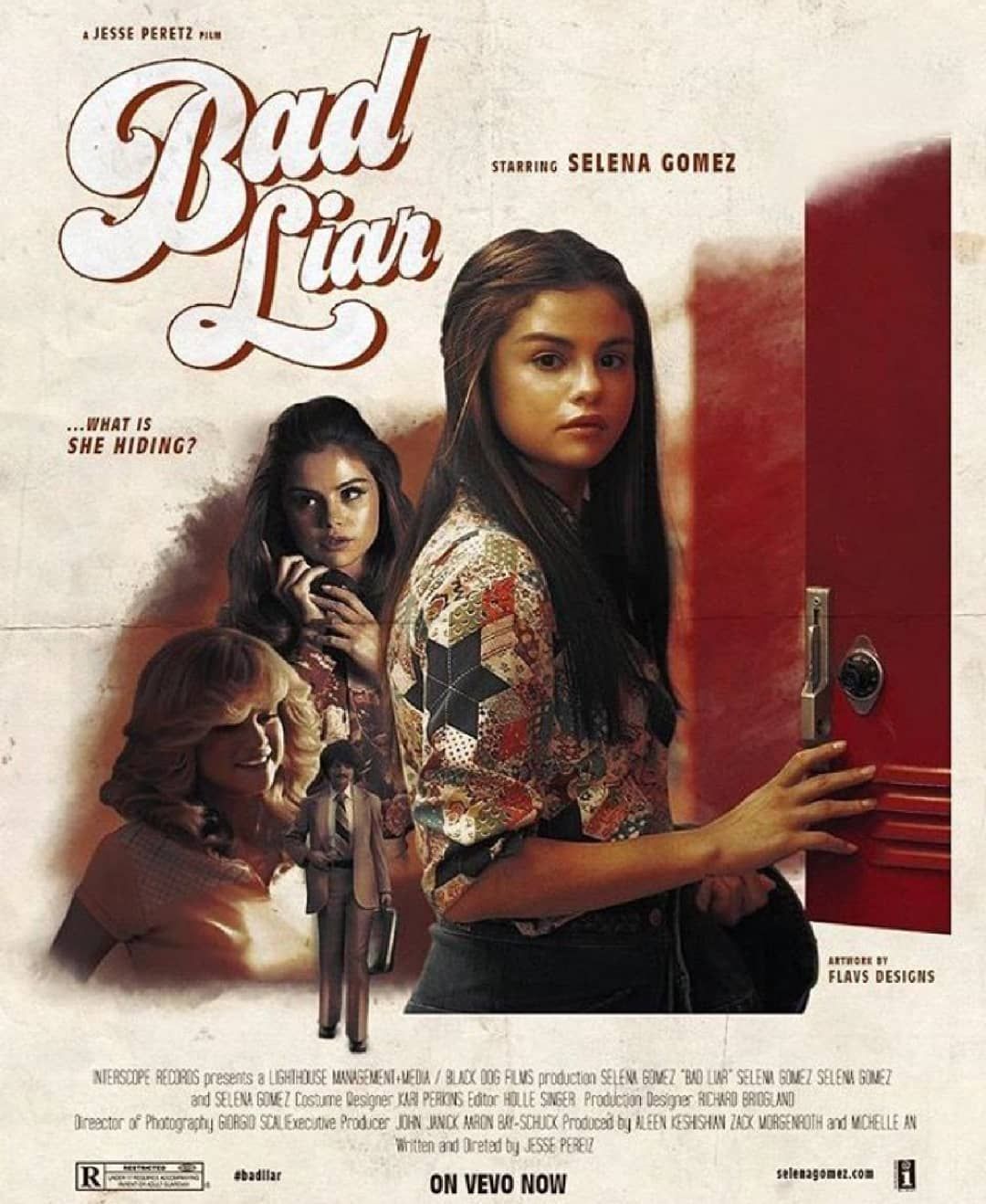 Bad Liar Sales w. Selena gomez movies, Selena gomez poster