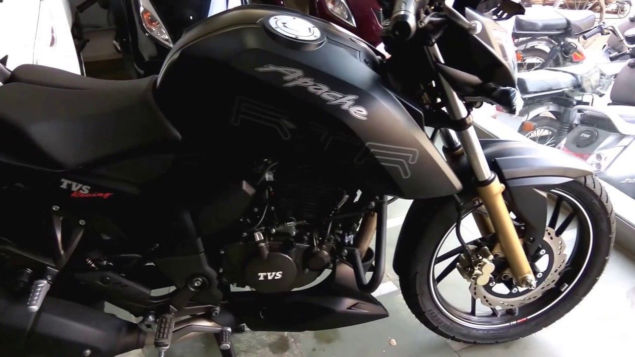 Tvs Apache 200 4v Matte Black 4k Apache Rtr 200 4v Matte