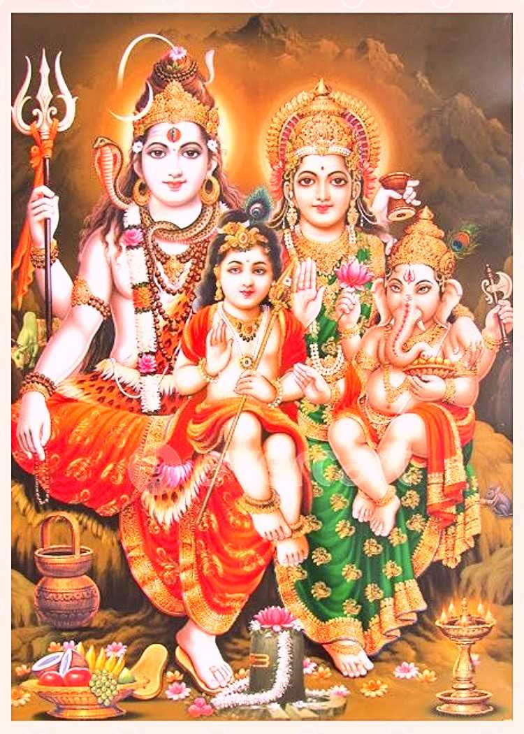 Lord Shiva Family Photo