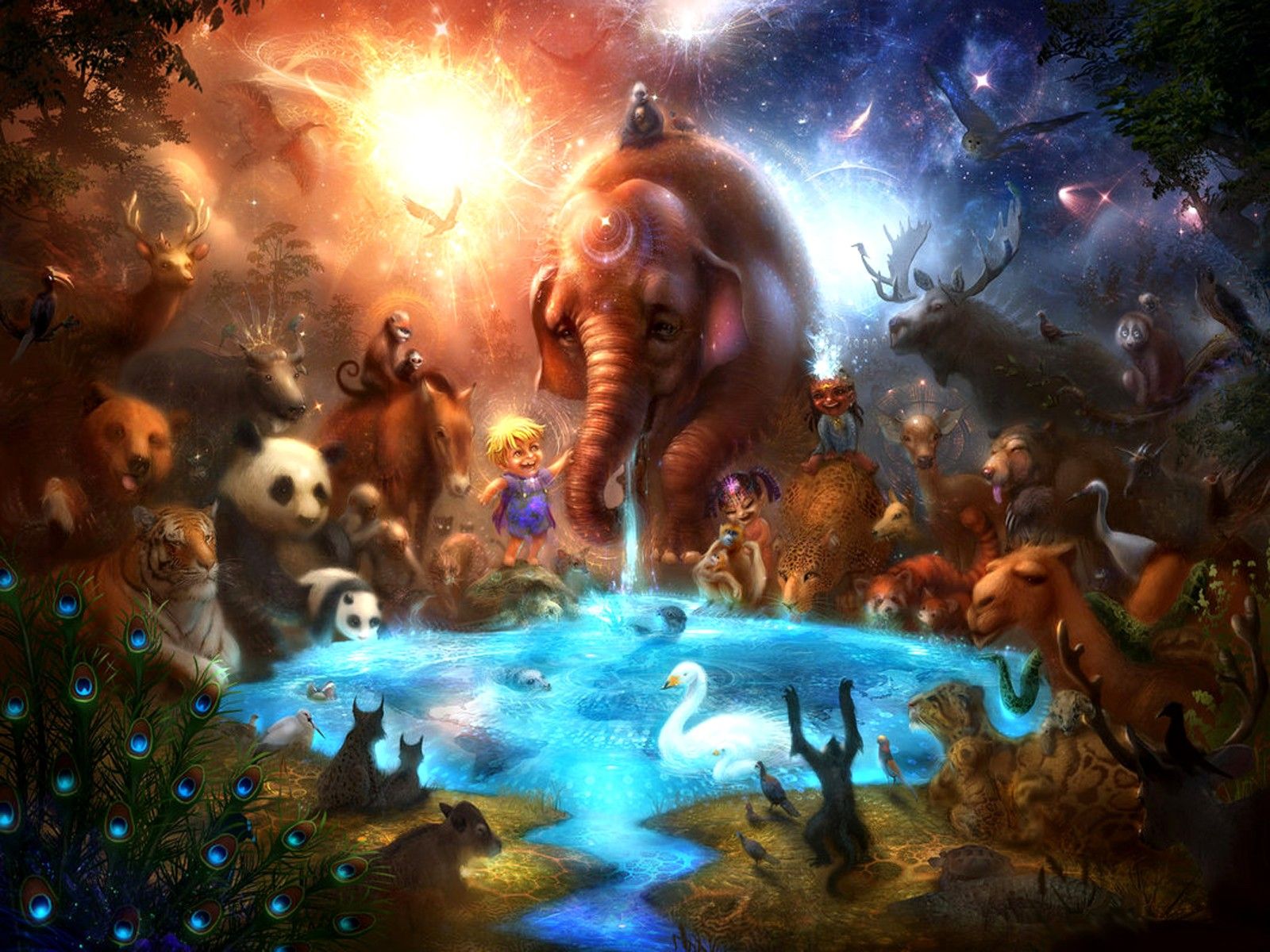 Free download Animals Fantasy Wallpaper 1600x1200 Animals Fantasy