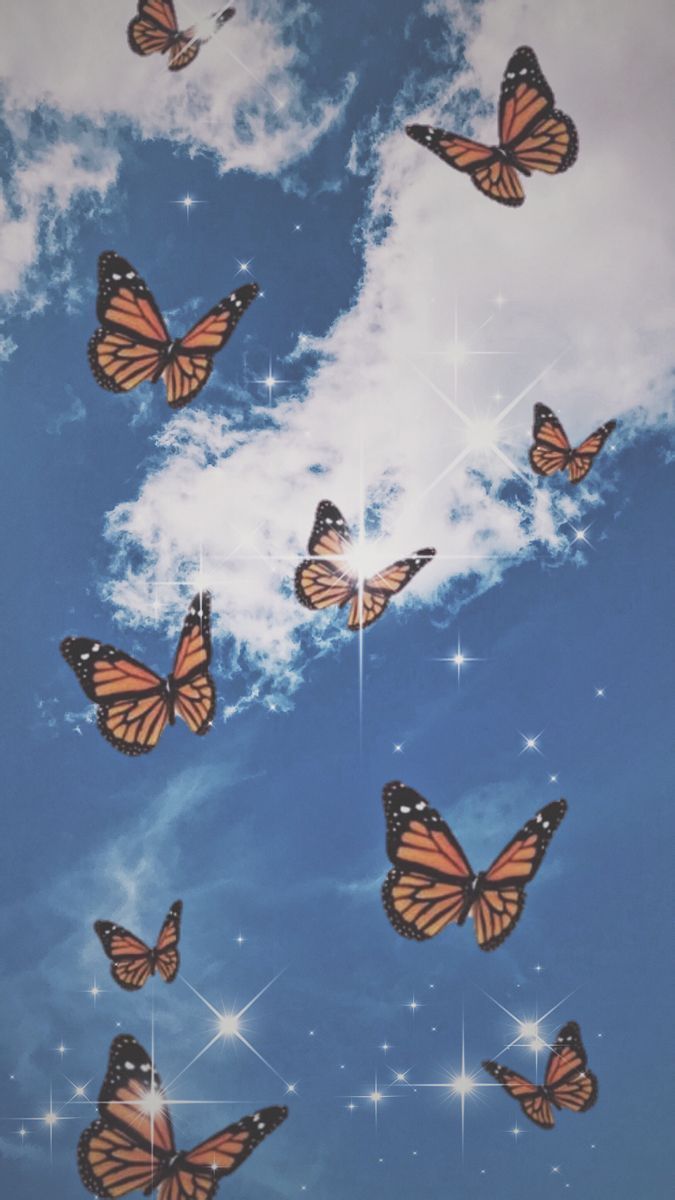 Butterfly wallpaper I used pics art and VSCO. Aesthetic iphone wallpaper, Butterfly wallpaper iphone, Aesthetic pastel wallpaper