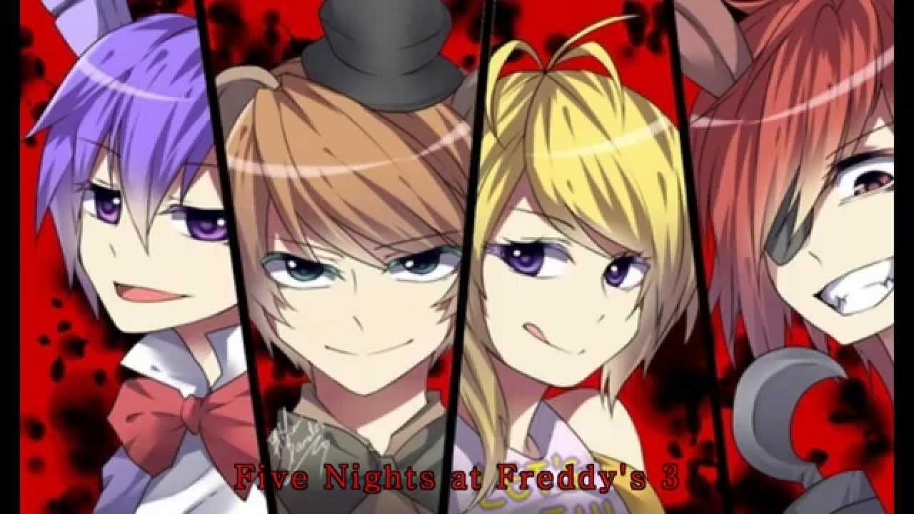 Five nights at Freddy's 3 as anime!!, Anime pics!