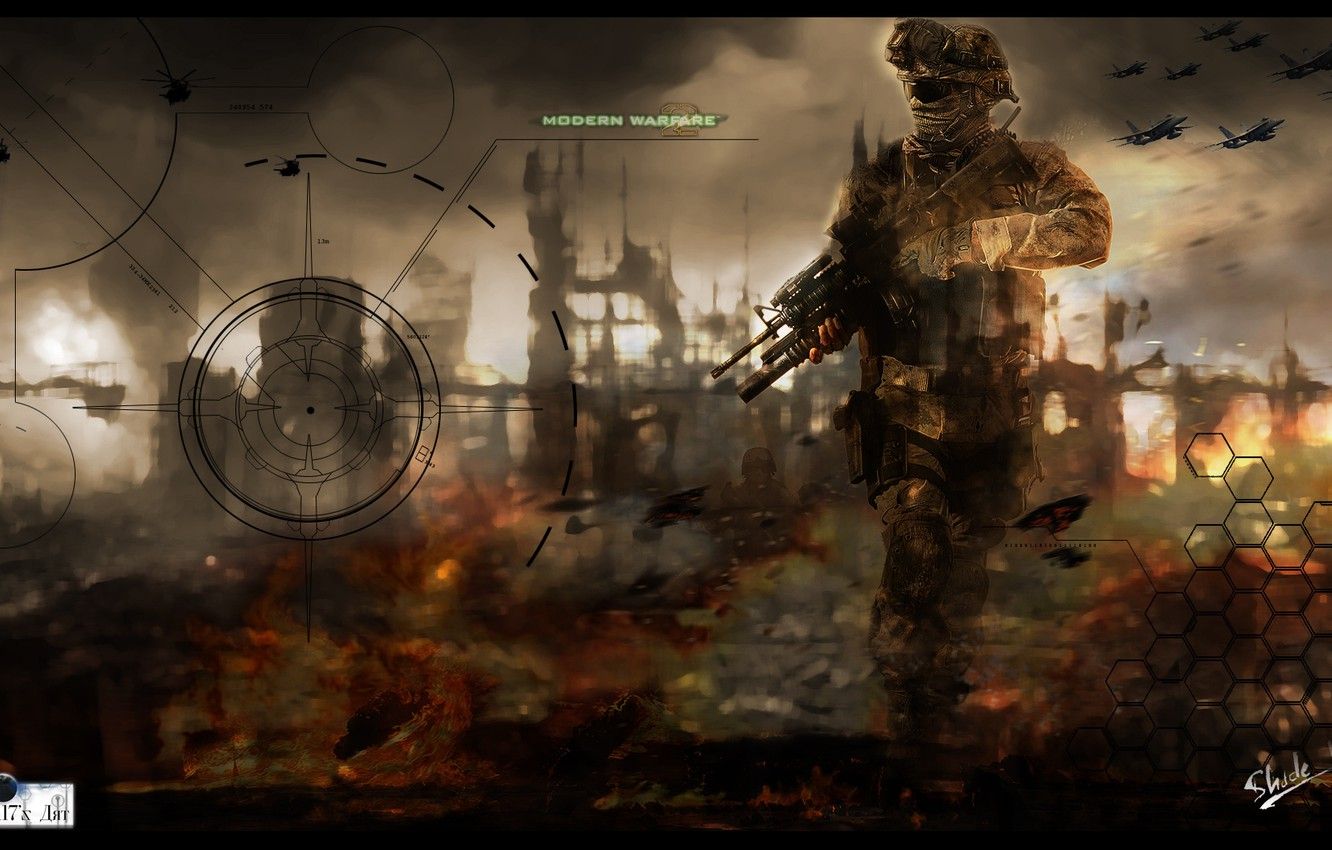 Wallpaper soldiers, call of duty, mw2 image for desktop, section игры