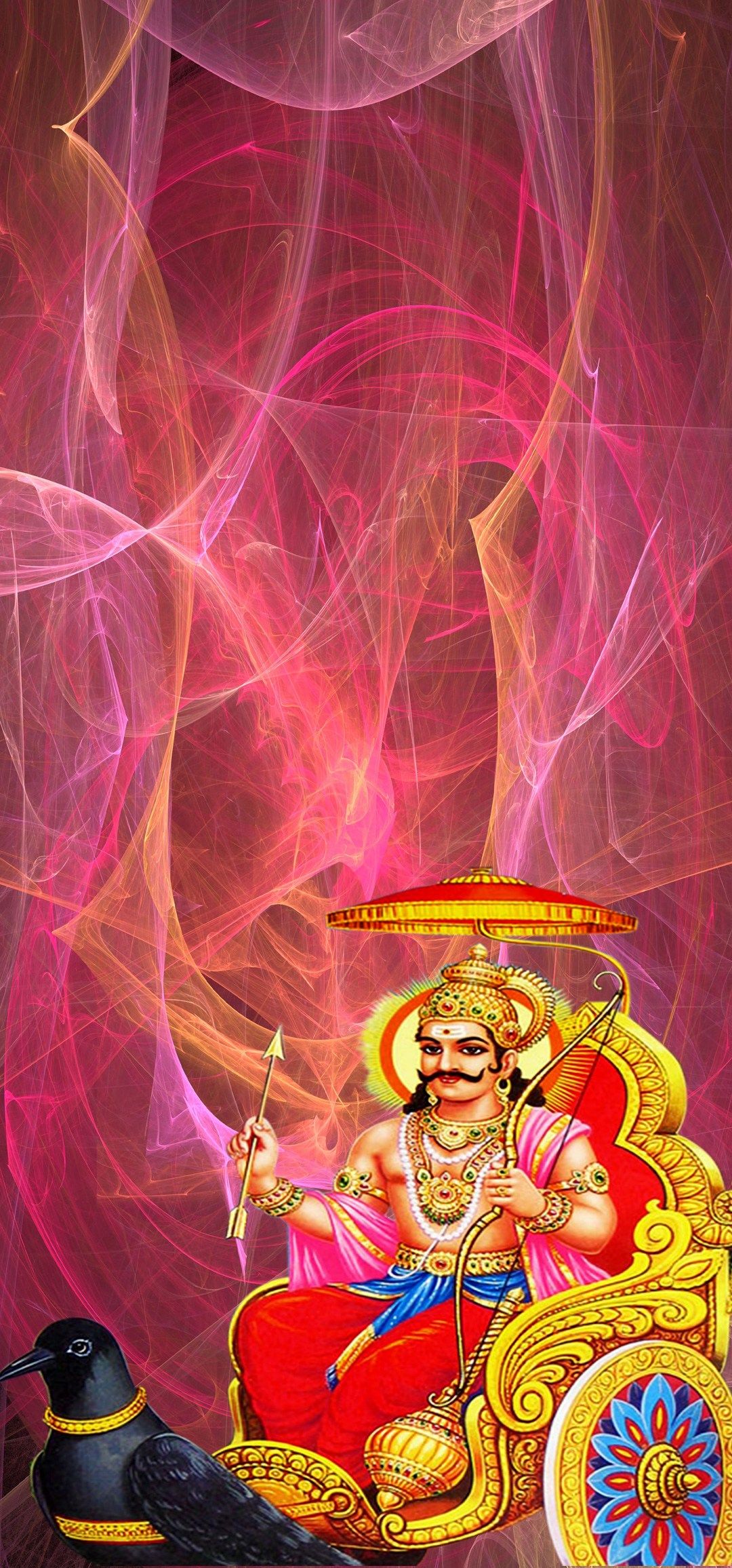 Shani Dev mobile wallpaper to grace your device screen