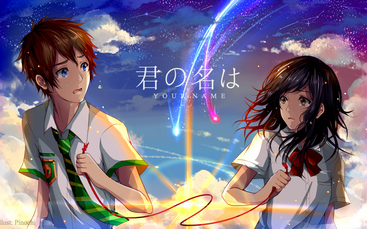Download 1280x800 Kimi No Na Wa, Taki Tachibana, Mitsuha Miyamizu
