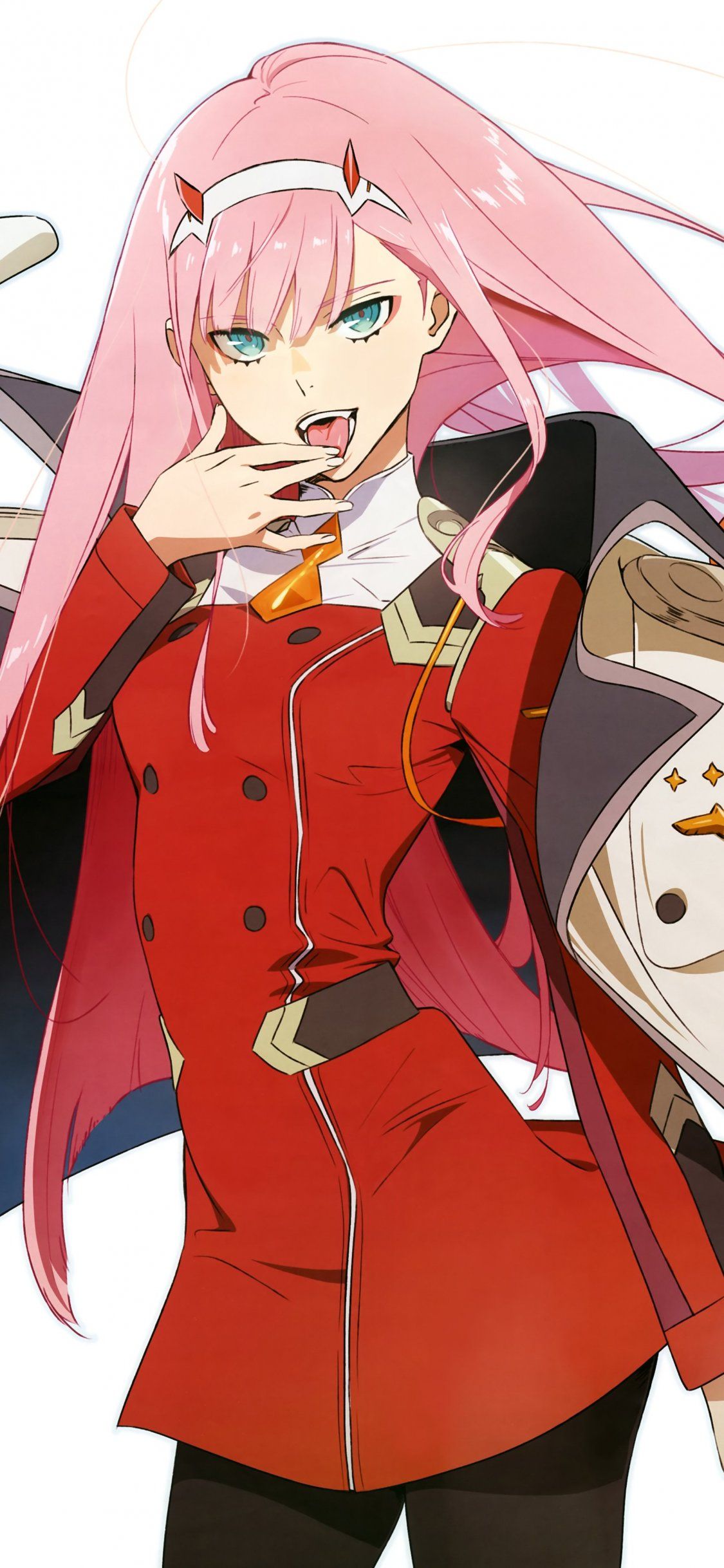 Zero Two iPhone X 1125x2436 wallpaper