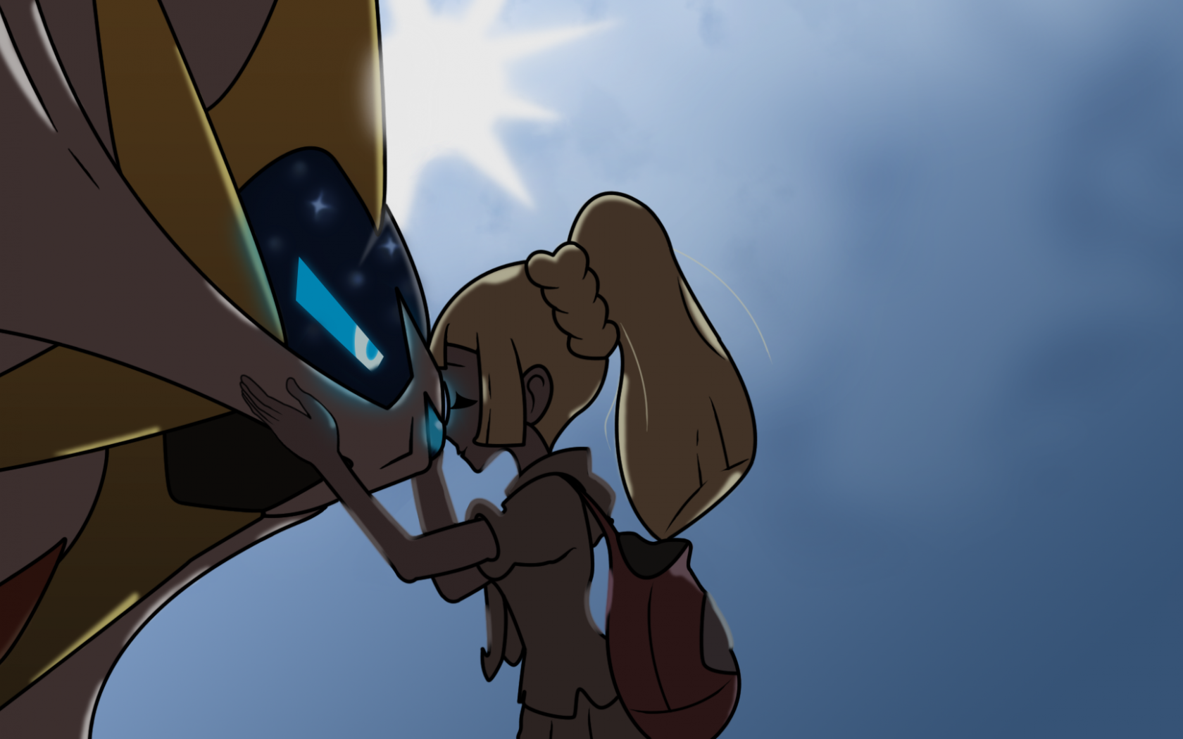 Free download I recreated the credits image of Lillie and Lunala and made a [1920x1080] for your Desktop, Mobile & Tablet. Explore Solgaleo HD Wallpaper. Solgaleo HD Wallpaper, HD