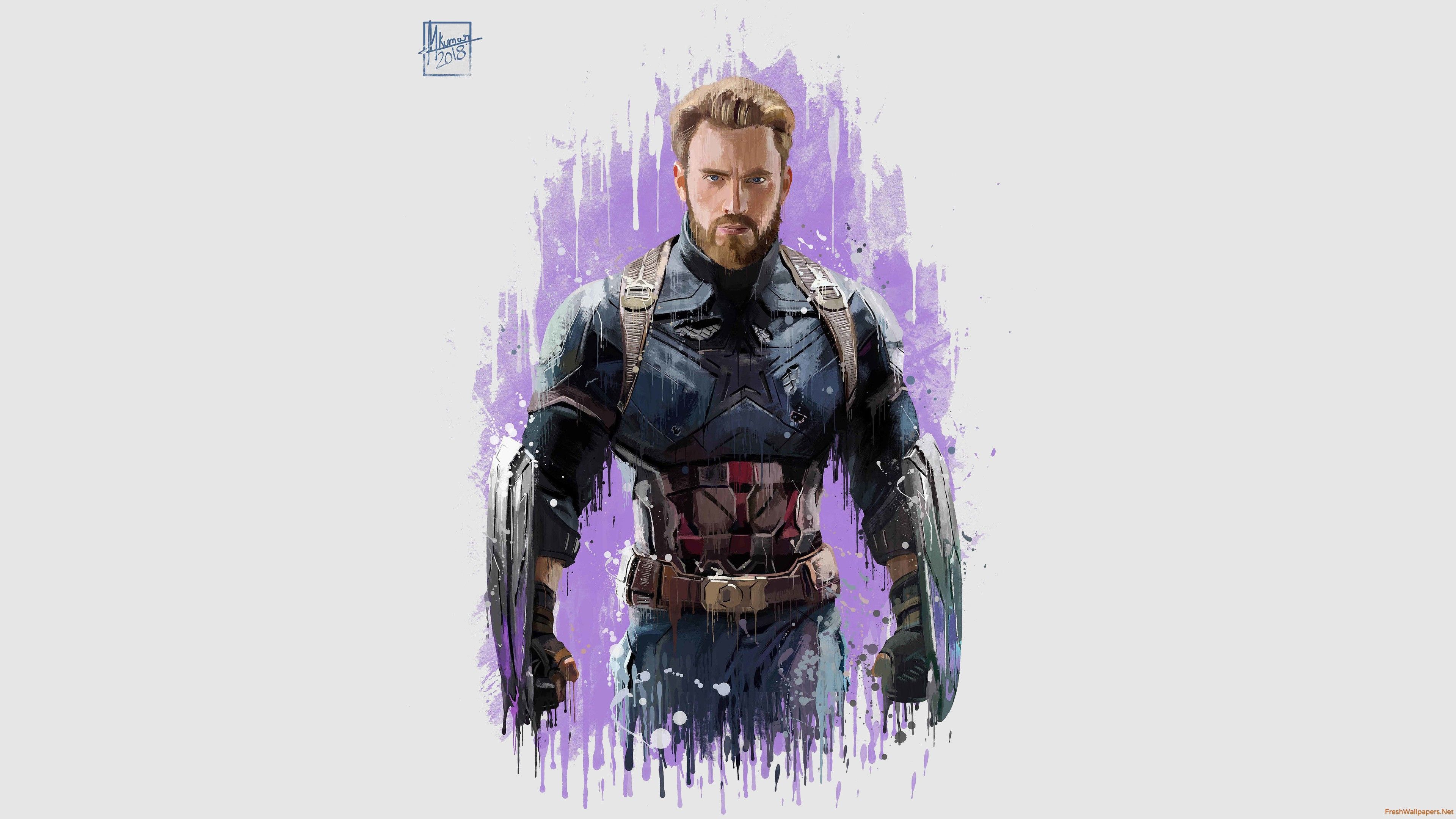 Captain America Avengers Infinity War Artwork wallpaper