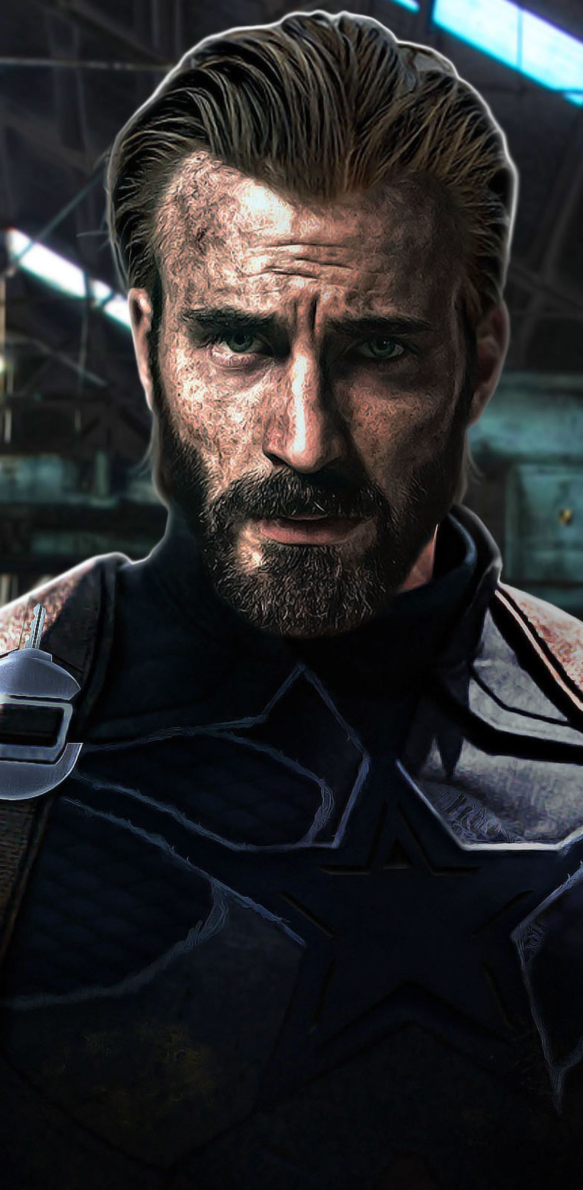 Captain America Beard Look In Infinity War 1176x2400