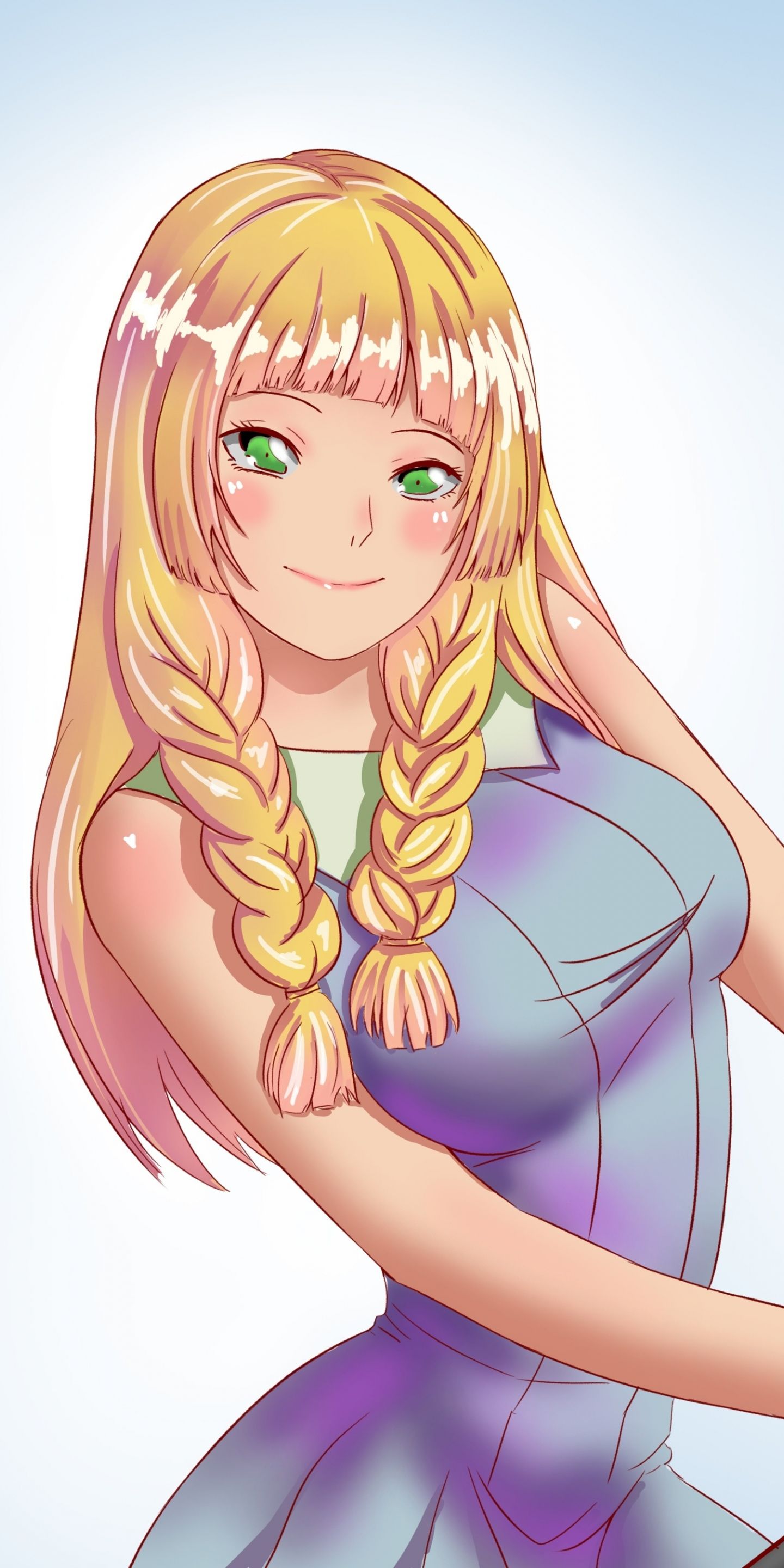 Download 1440x2880 wallpaper beautiful, lillie, pokemon, artwork, lg v30, lg g6, 1440x2880 HD image, background, 16463