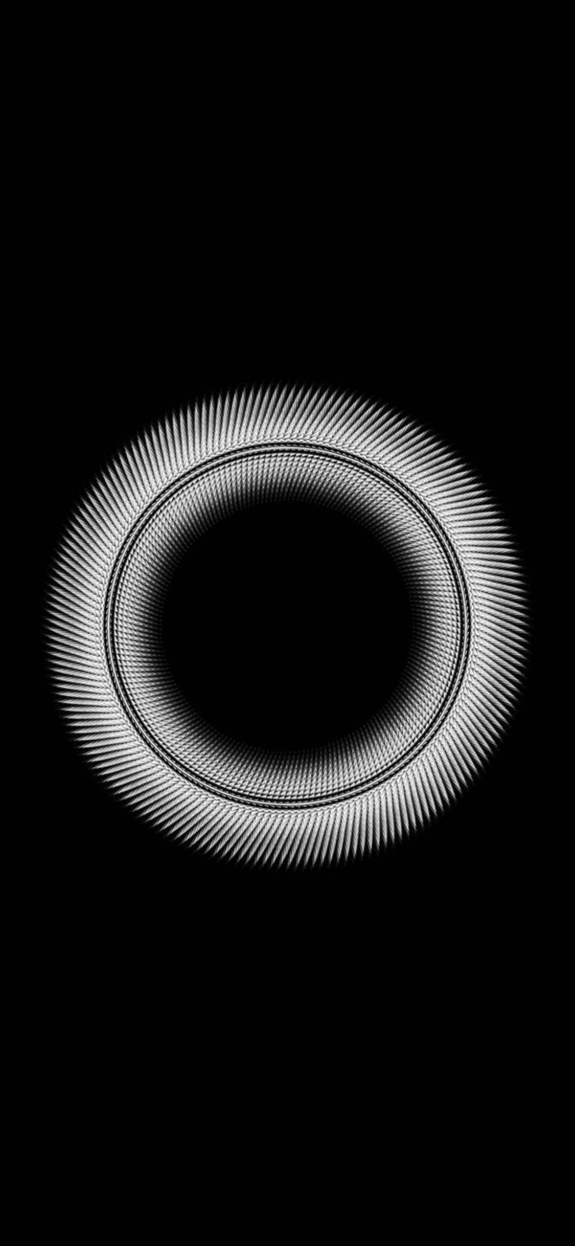 Circle Black Inside Minimal Simple Pattern Background Wallpaper