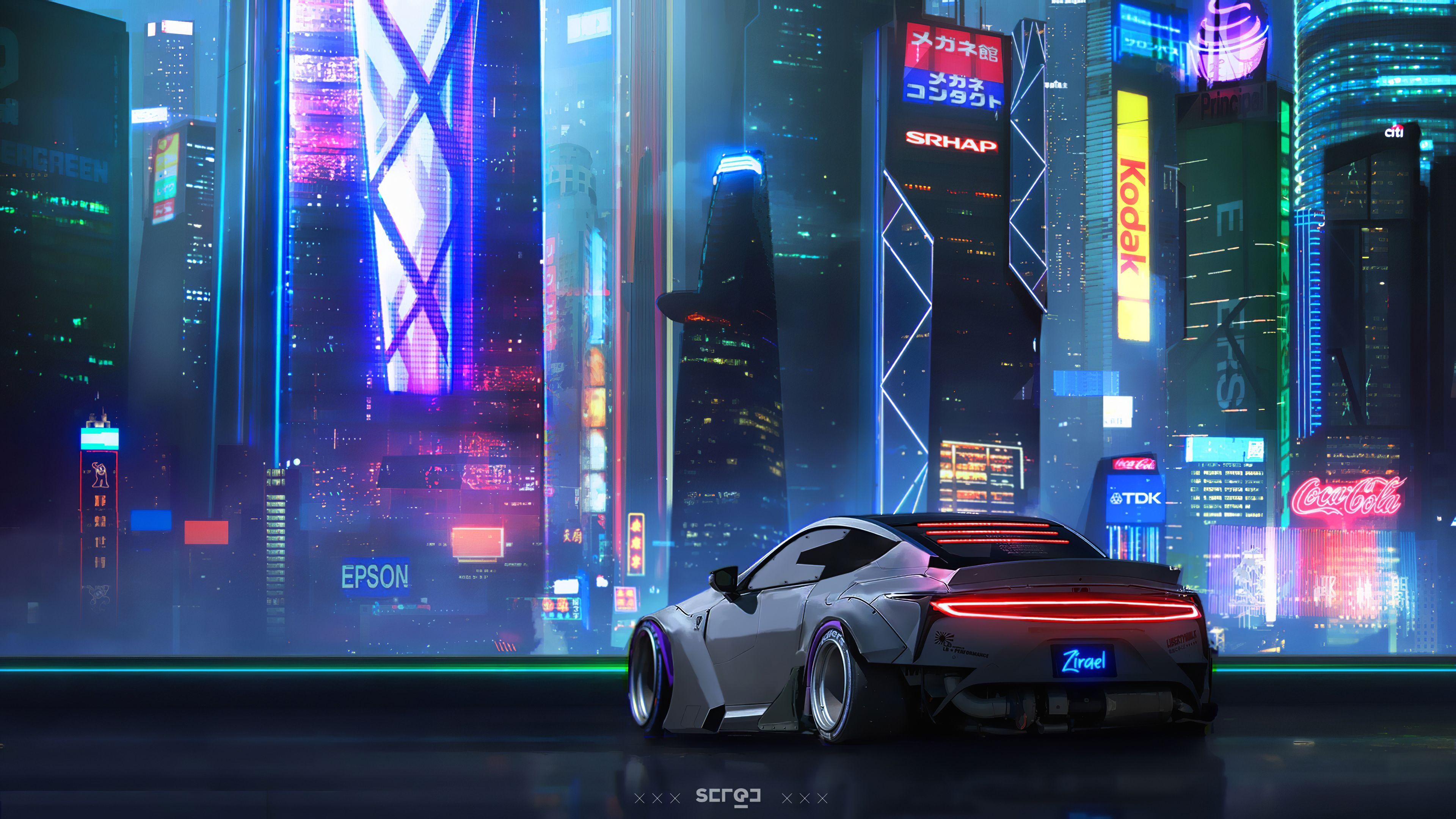 Car Cityscape Cyberpunk 4k, HD Artist, 4k Wallpaper, Image