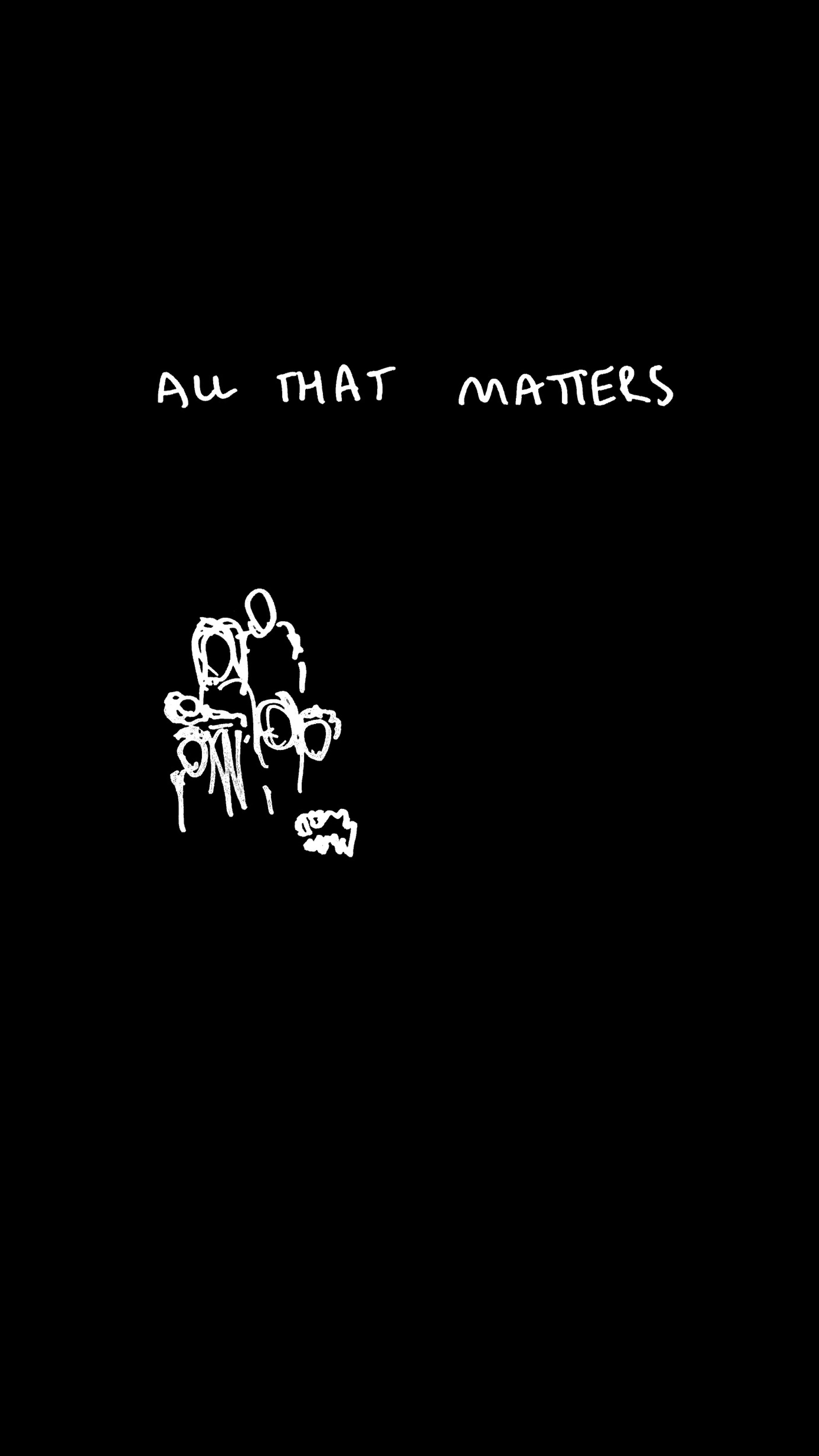 Inverted All That Matters iPhone wallpaper for all my AMOLED