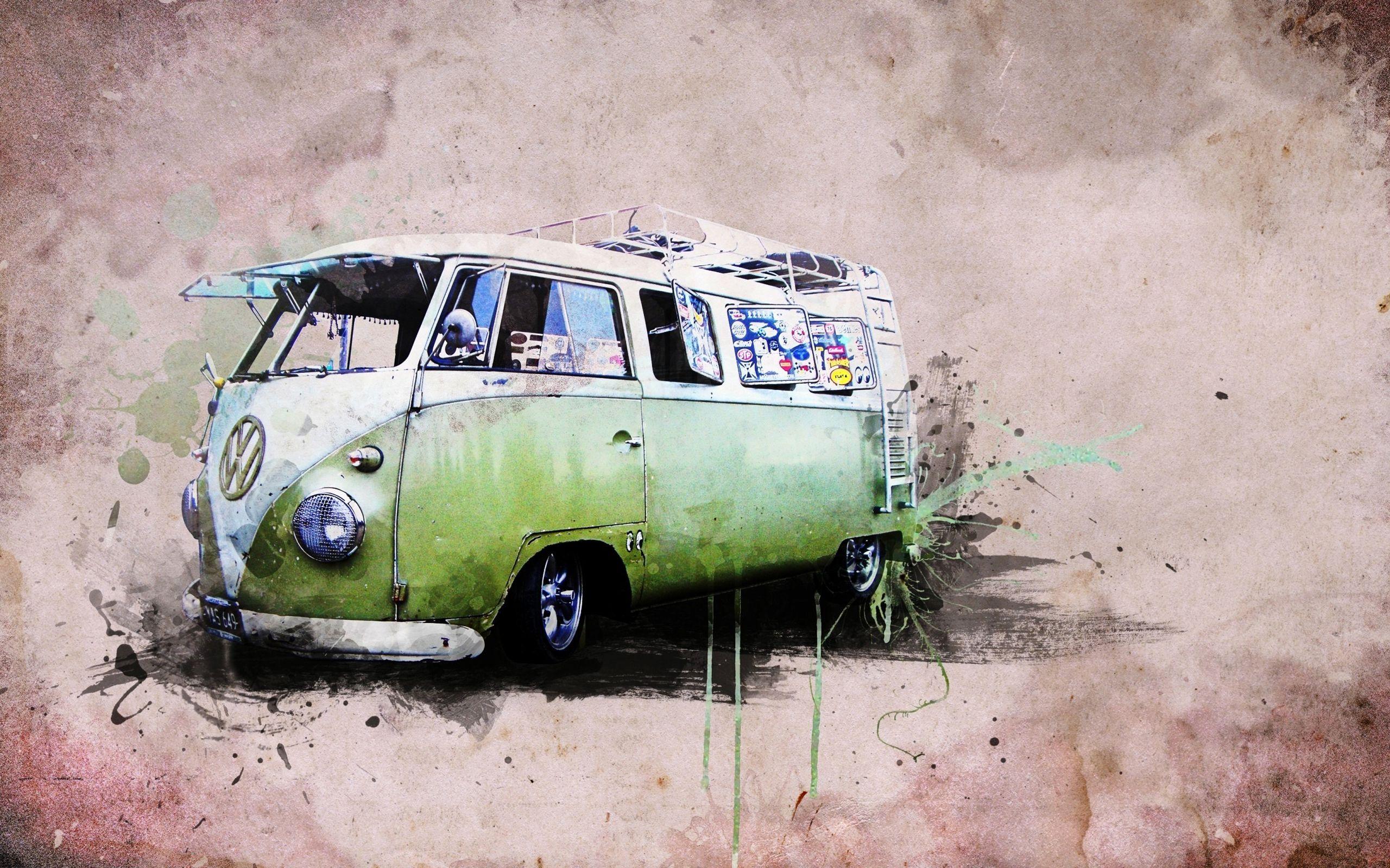 vw combi van HD wallpaper volkswagen kombi hippie bus