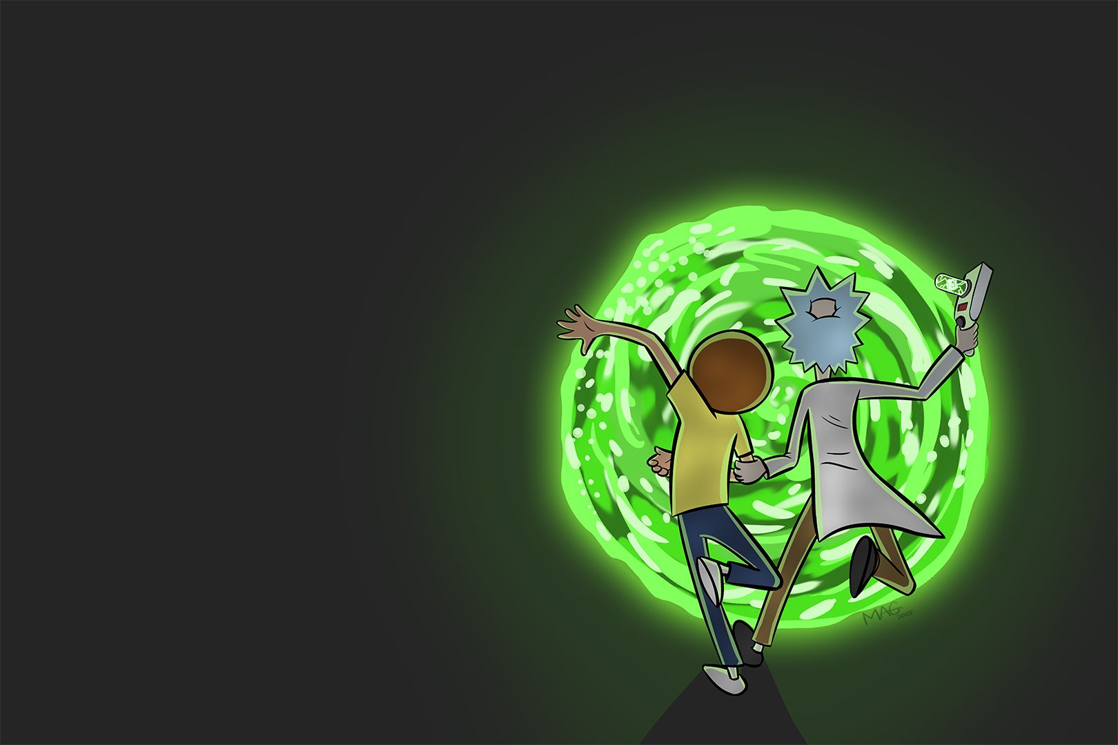 24 Rick and Morty Portal Wallpapers - Wallpaperboat