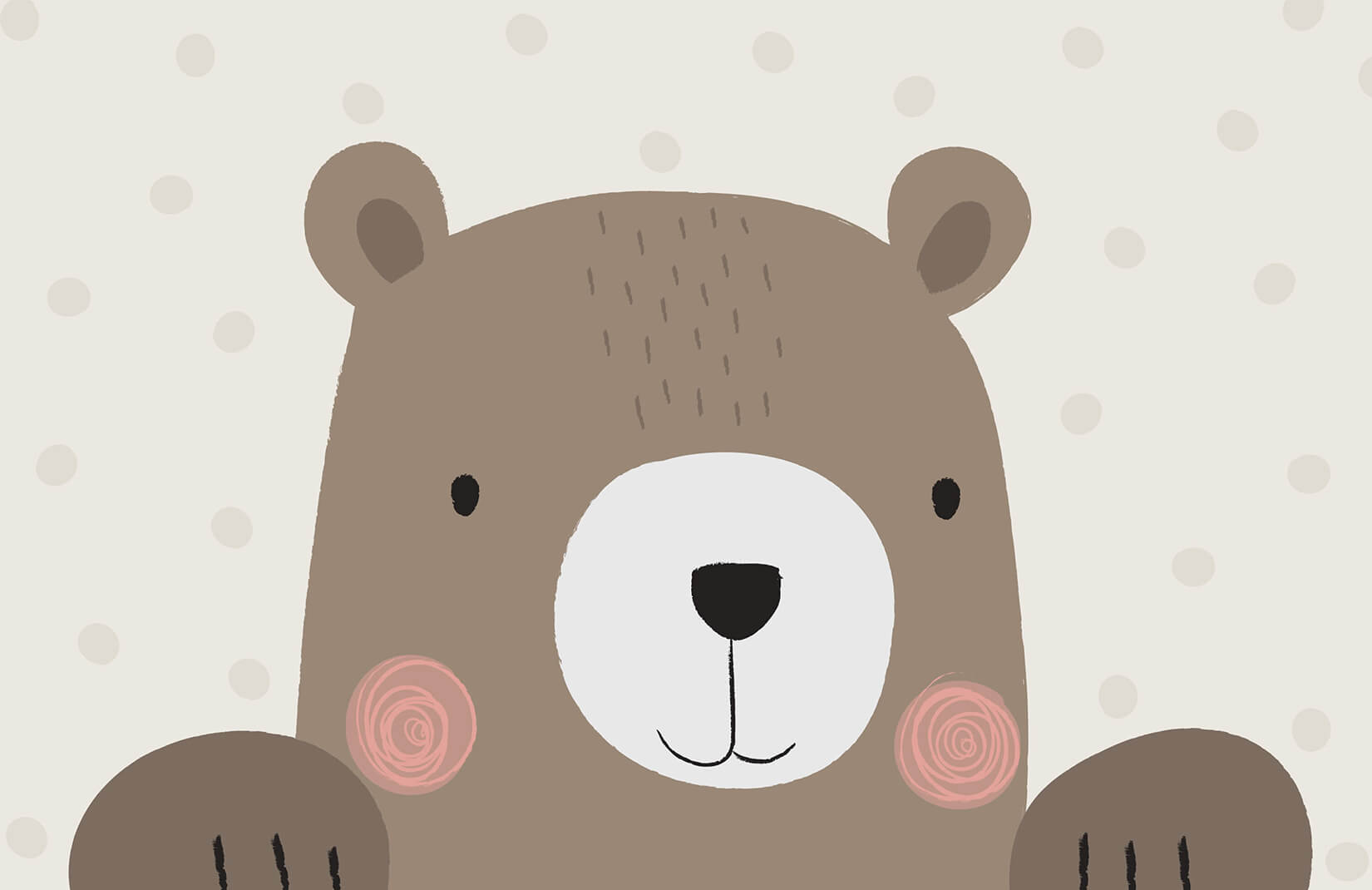 Bernie Bear Wallpaper Mural