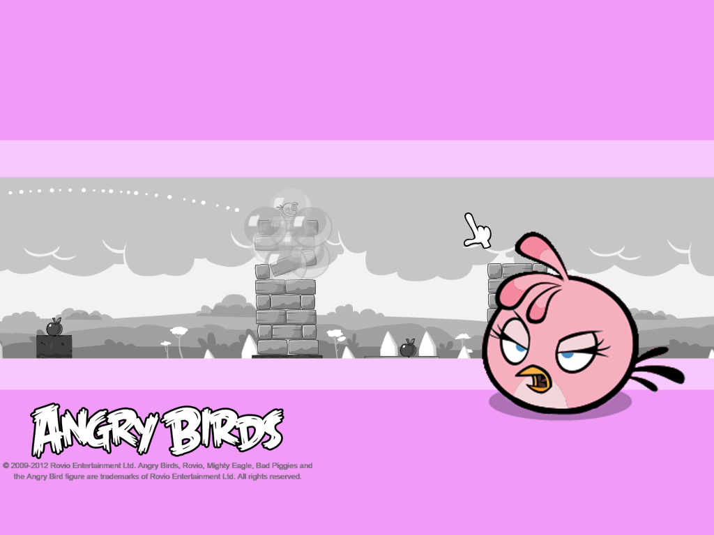 angry birds bubbles wallpaper