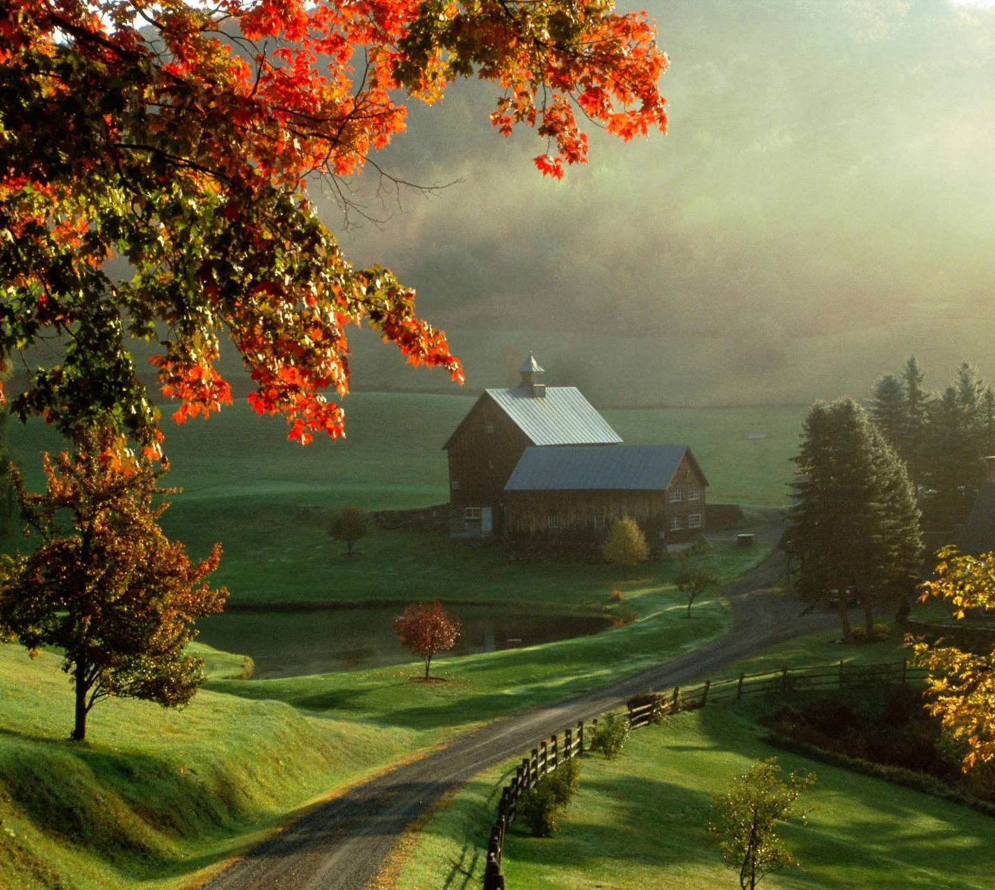 country farm wallpaper