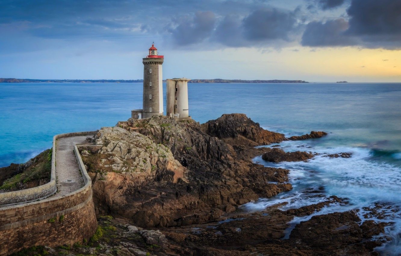 Wallpaper hdr, ocean, lighthouse, Phare du petit minou image
