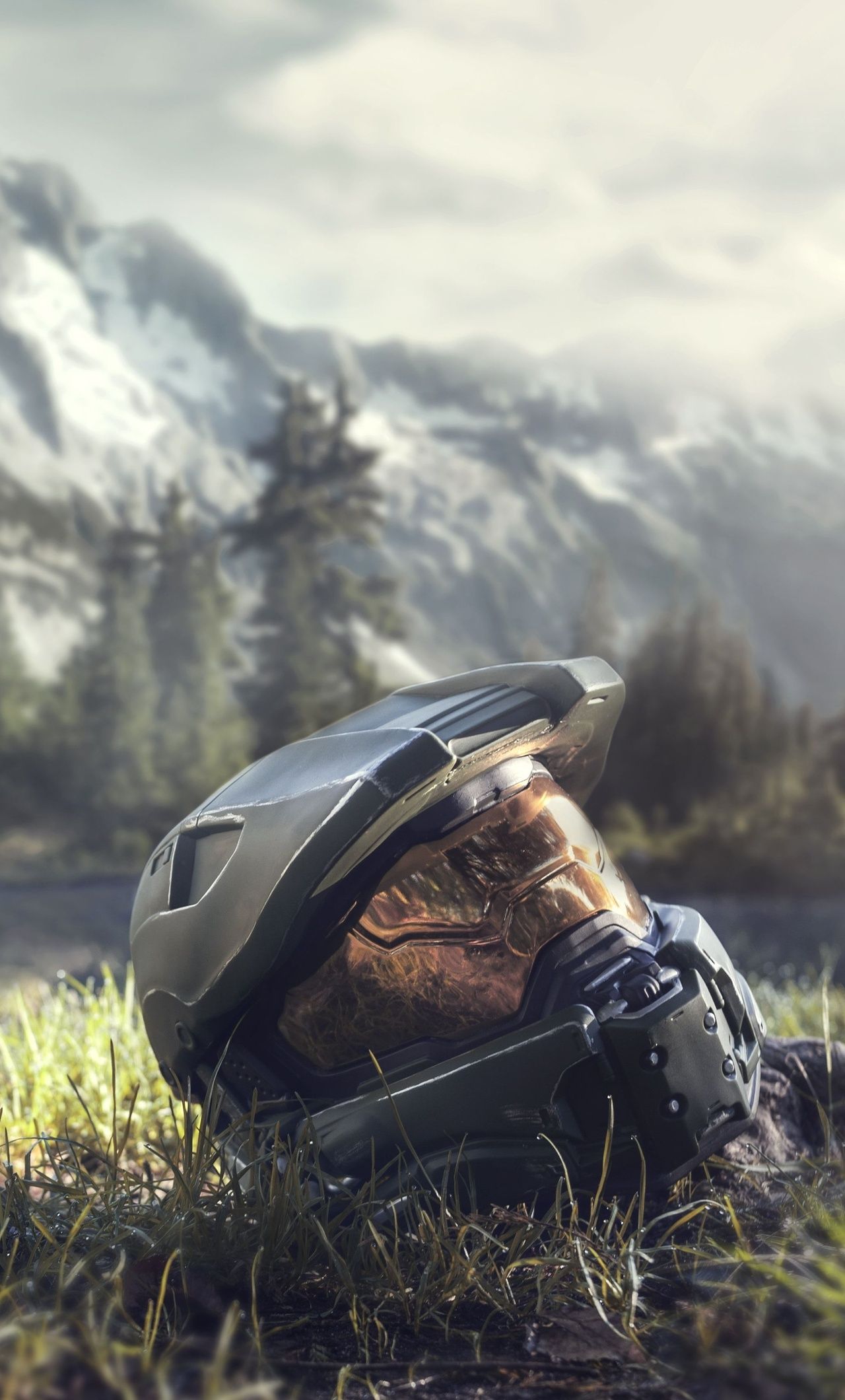 Master Chief Halo 4 Helmet iPhone HD 4k Wallpaper