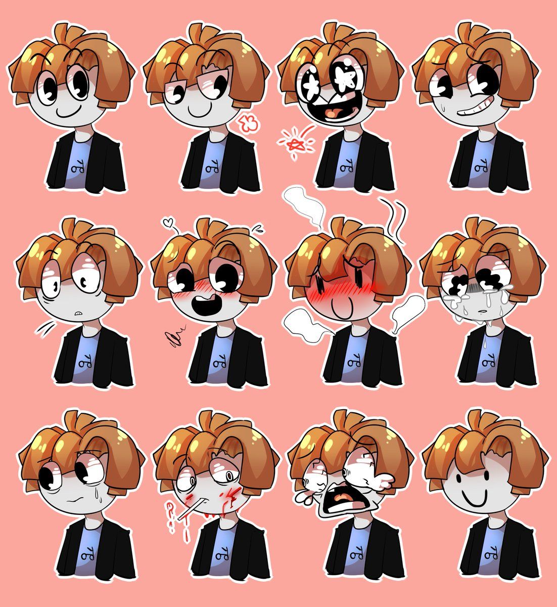 Roblox Bacon Hair Stickers for Sale  Redbubble