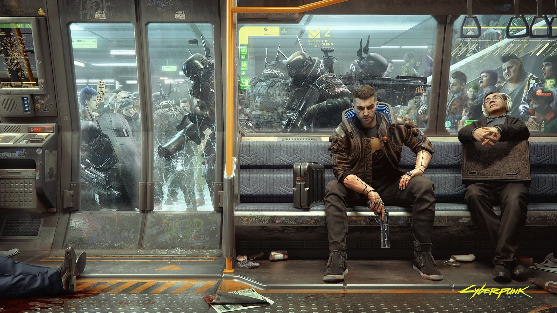 New Cyberpunk 2077 Wallpaper Shows How Metro Commuting Works