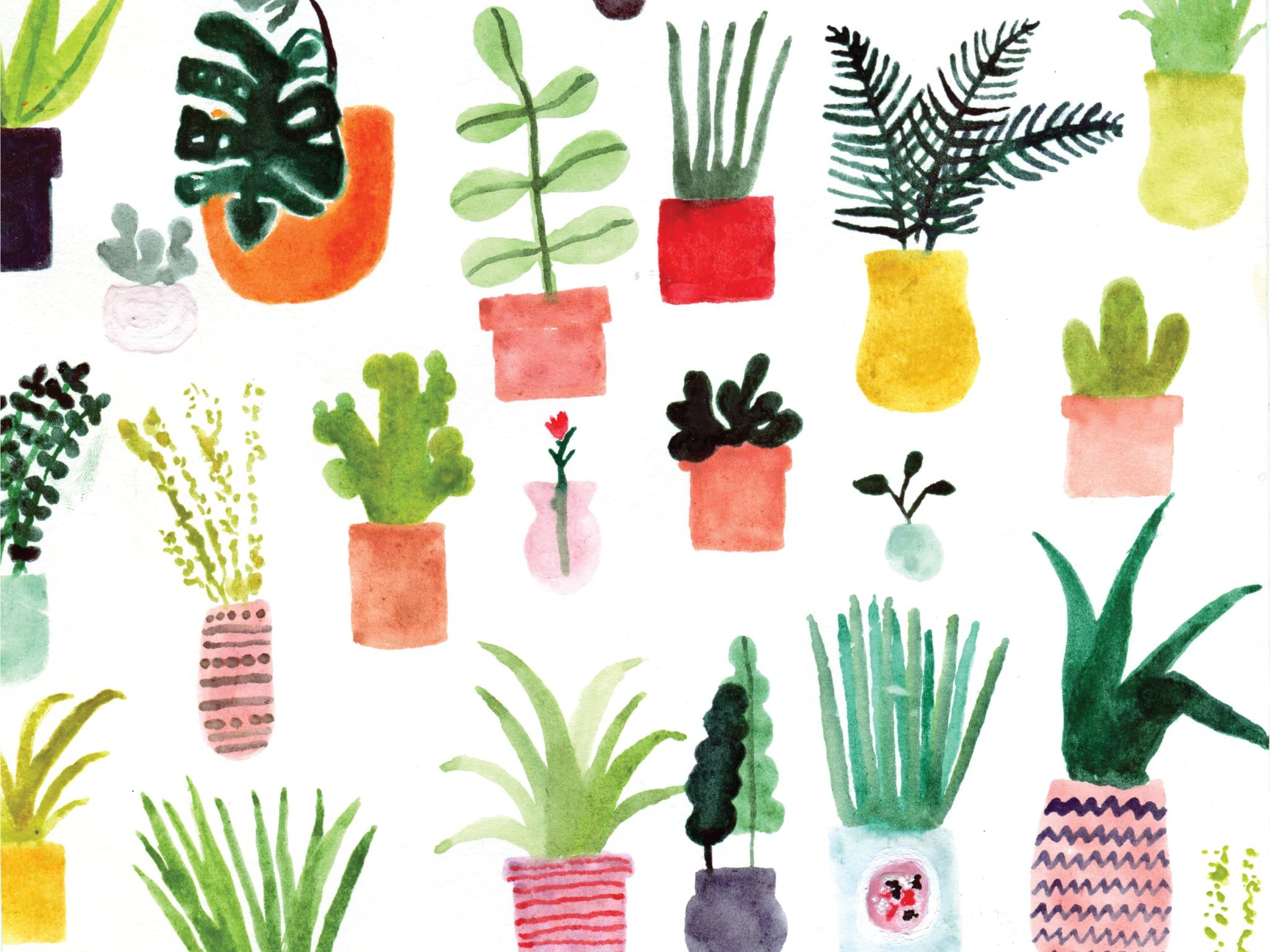 Plants by ban.do. Free and Fabulous Desktop Wallpaper For Spring