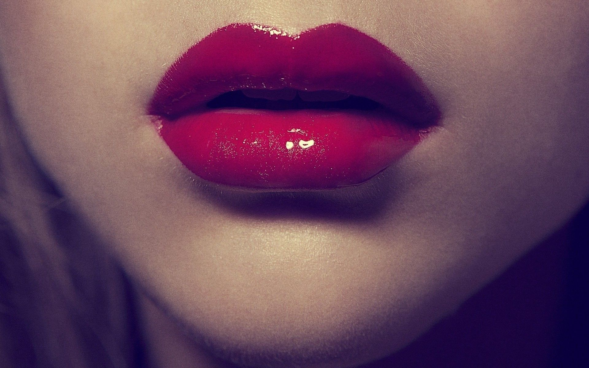 Dark Red Lips