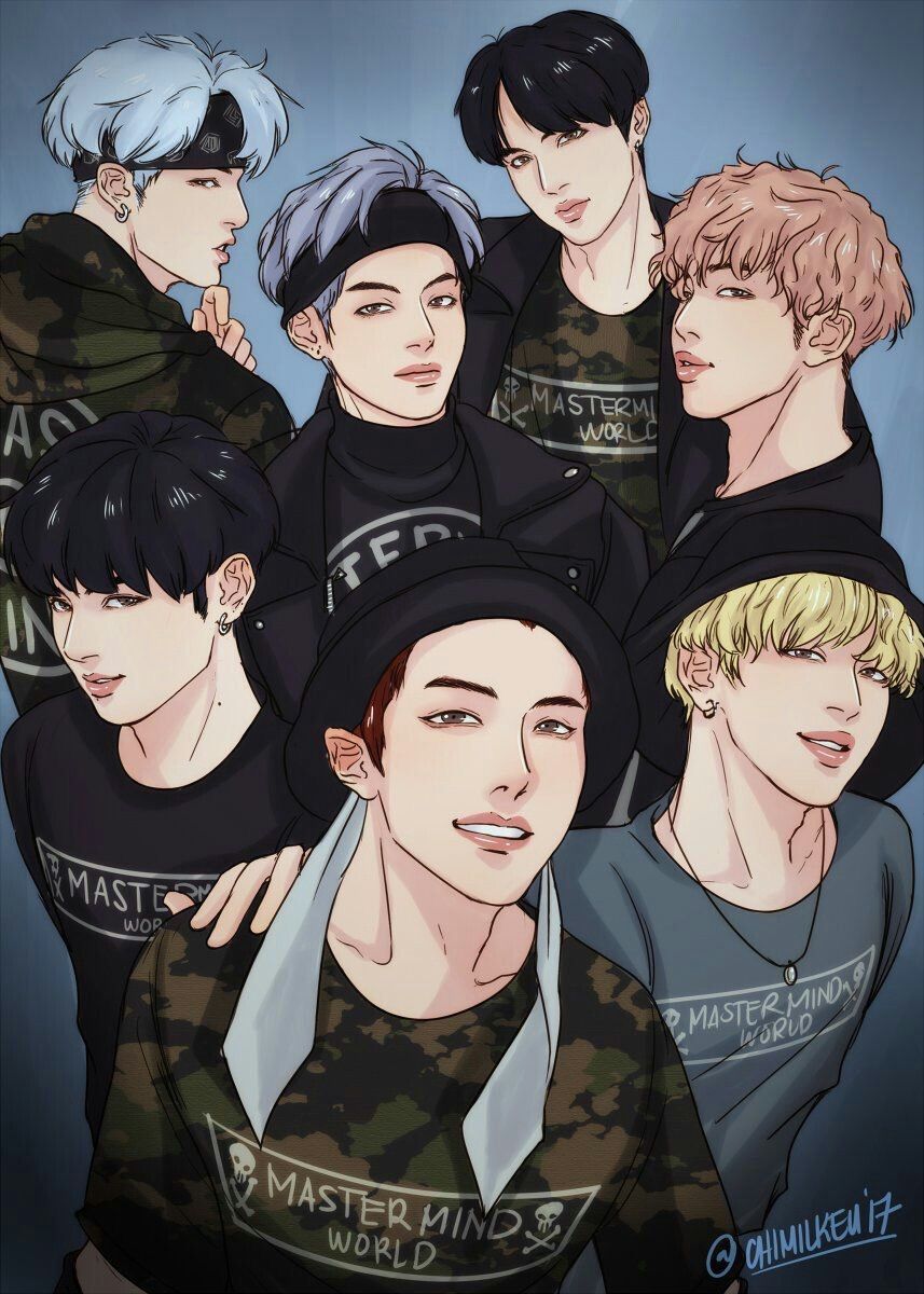 BTS  Anime  Cool Wallpapers  Wallpaper  Cave