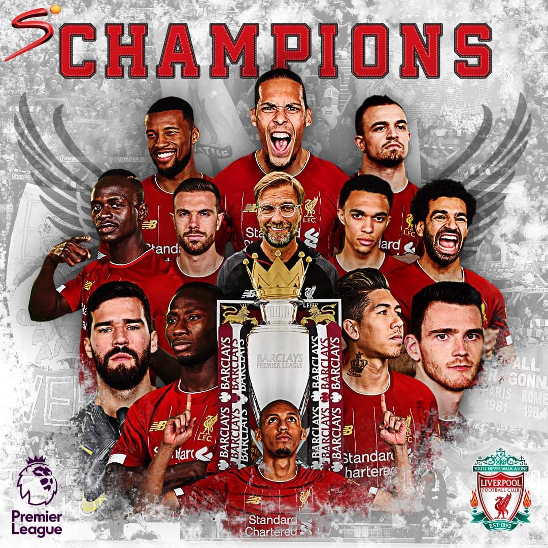 Liverpool Premier League Champions 2020 Wallpapers Wallpaper Cave