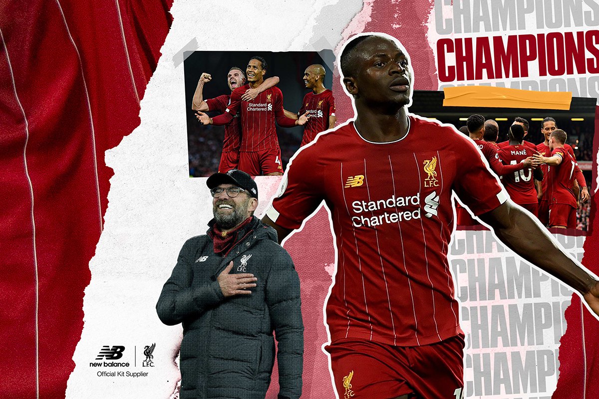 Liverpool Premier League champions 2020 wallpaper