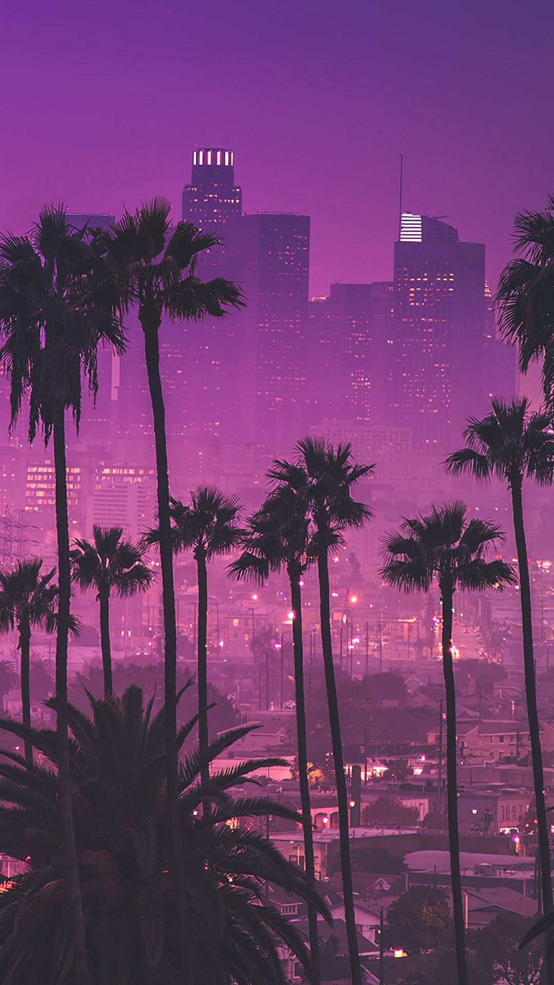 Wallpaper Los Angles Synthwave. HD Image