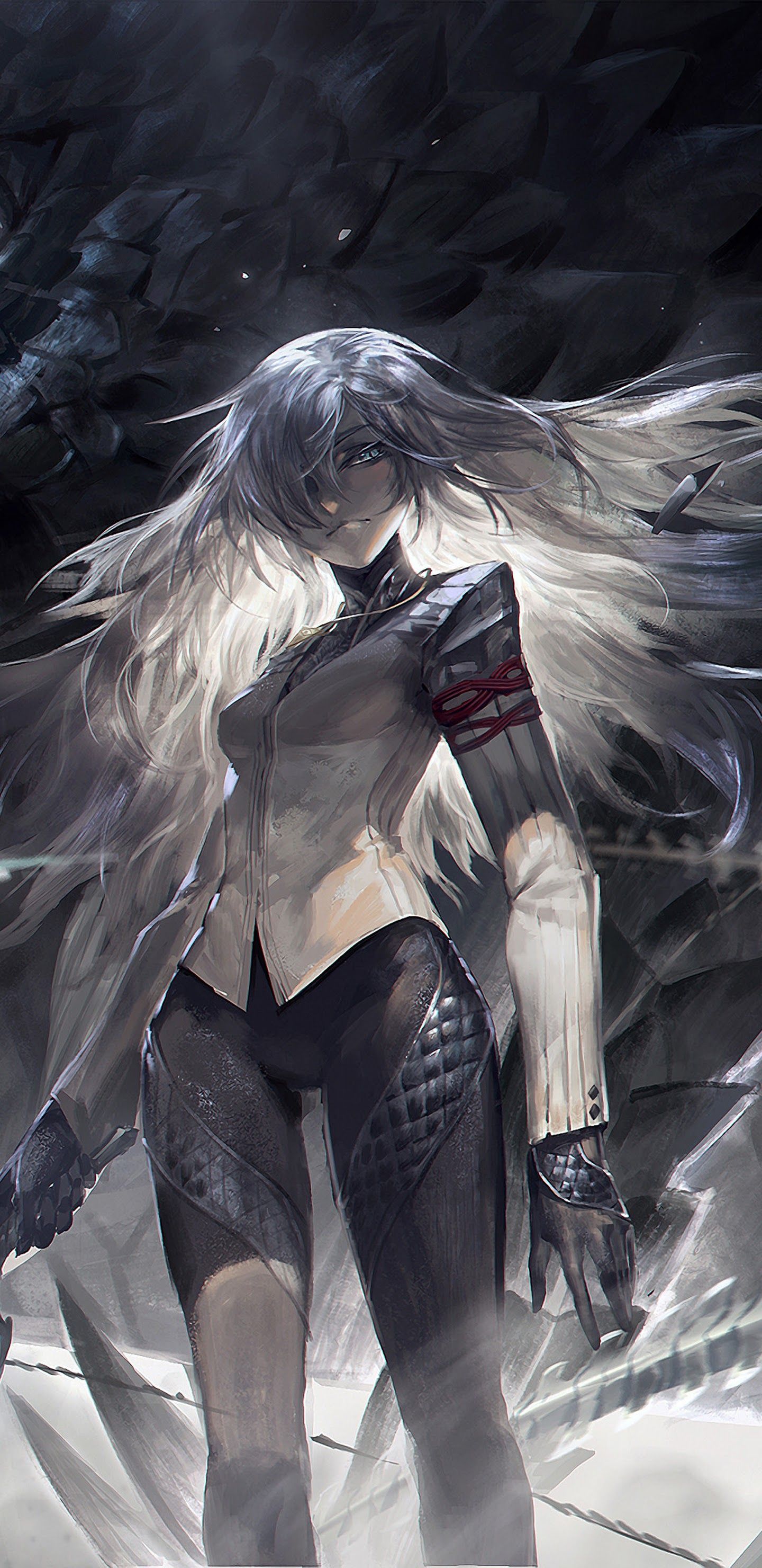 Anime Girl Warrior Fantasy Snake Pixiv Fantasia 4K 3840x2160