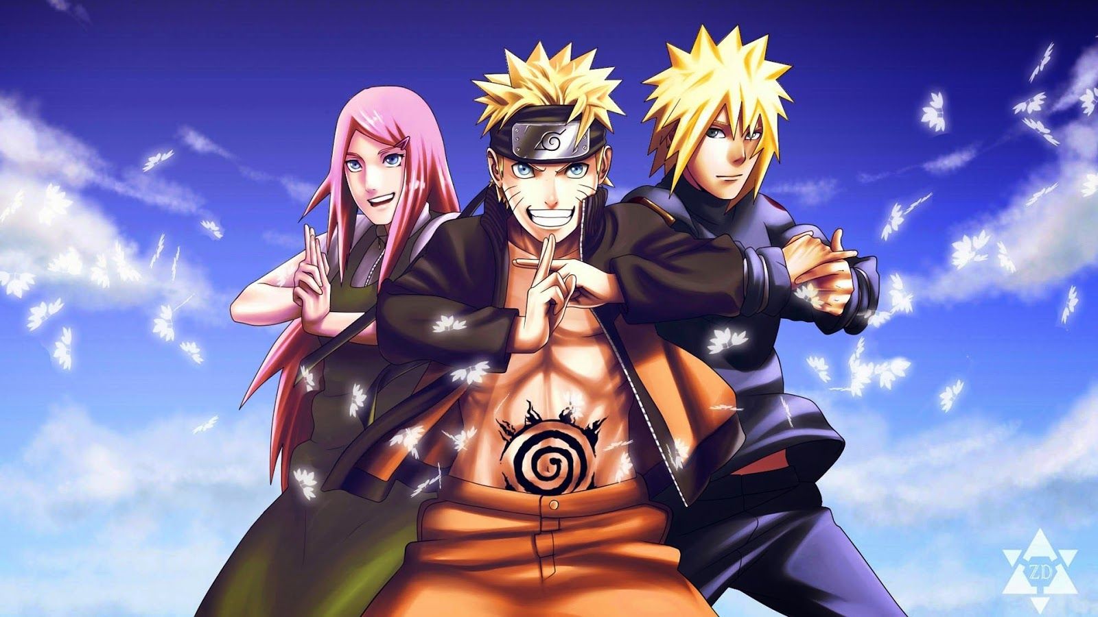 Naruto Uzumaki and Friends 2560x1440 HDTV Wallpaper