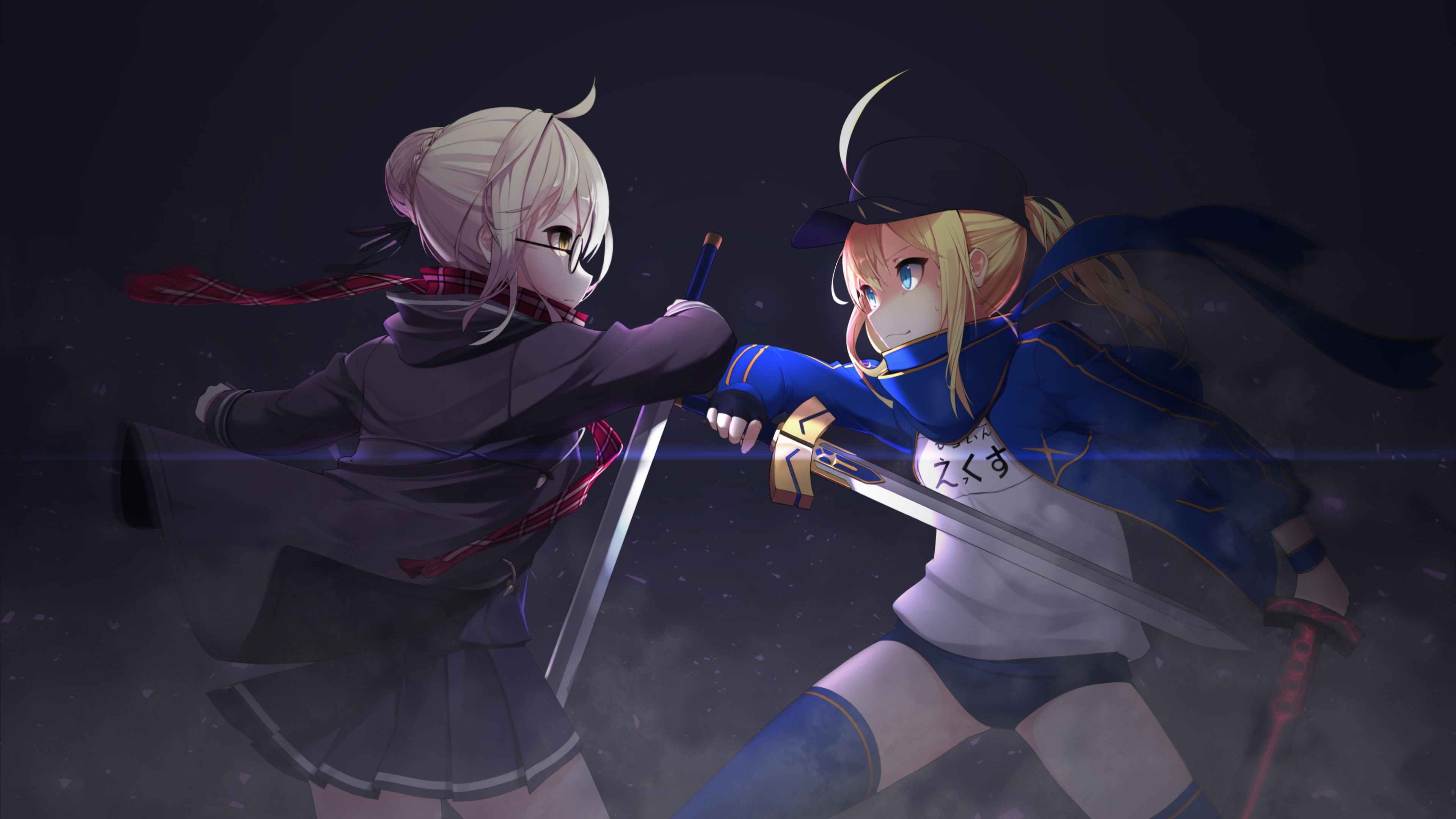 Wallpaper 4k Heroine X And Saber Anime Fate Grand Order 4k
