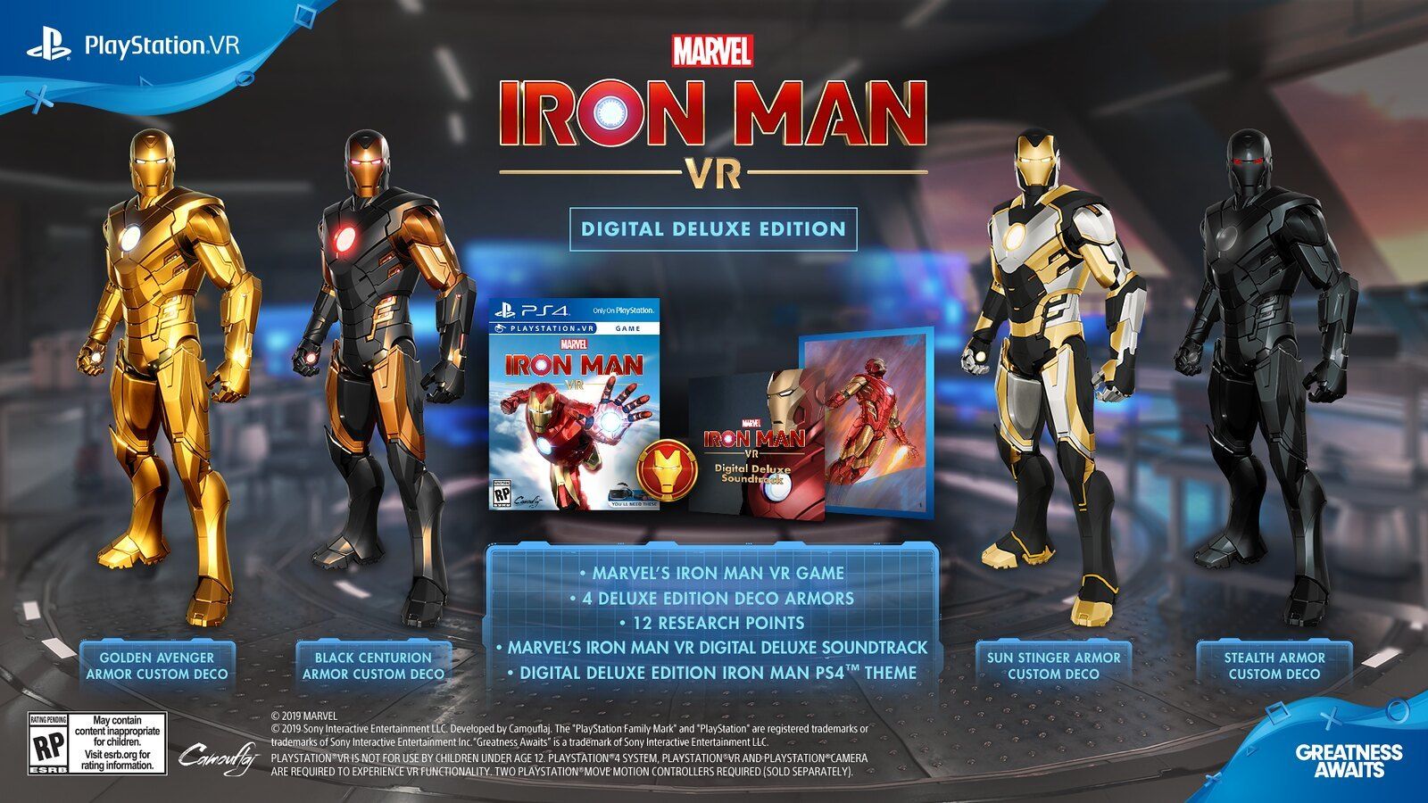 Iron Man VR Pre Order Bonuses, PSVR Bundle, And Deluxe Edition