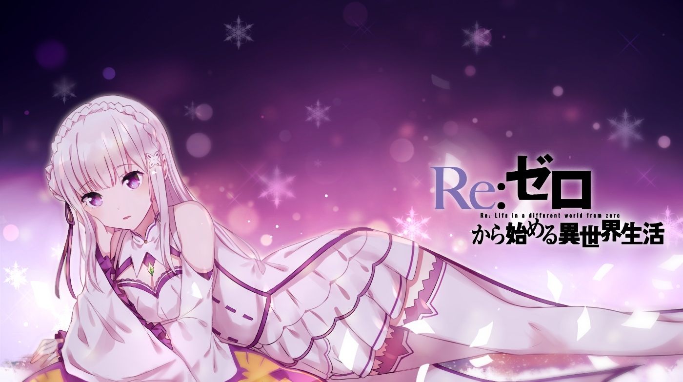 Wallpaper Re:Zero Kara Hajimeru Isekai Seikatsu, Emilia, White