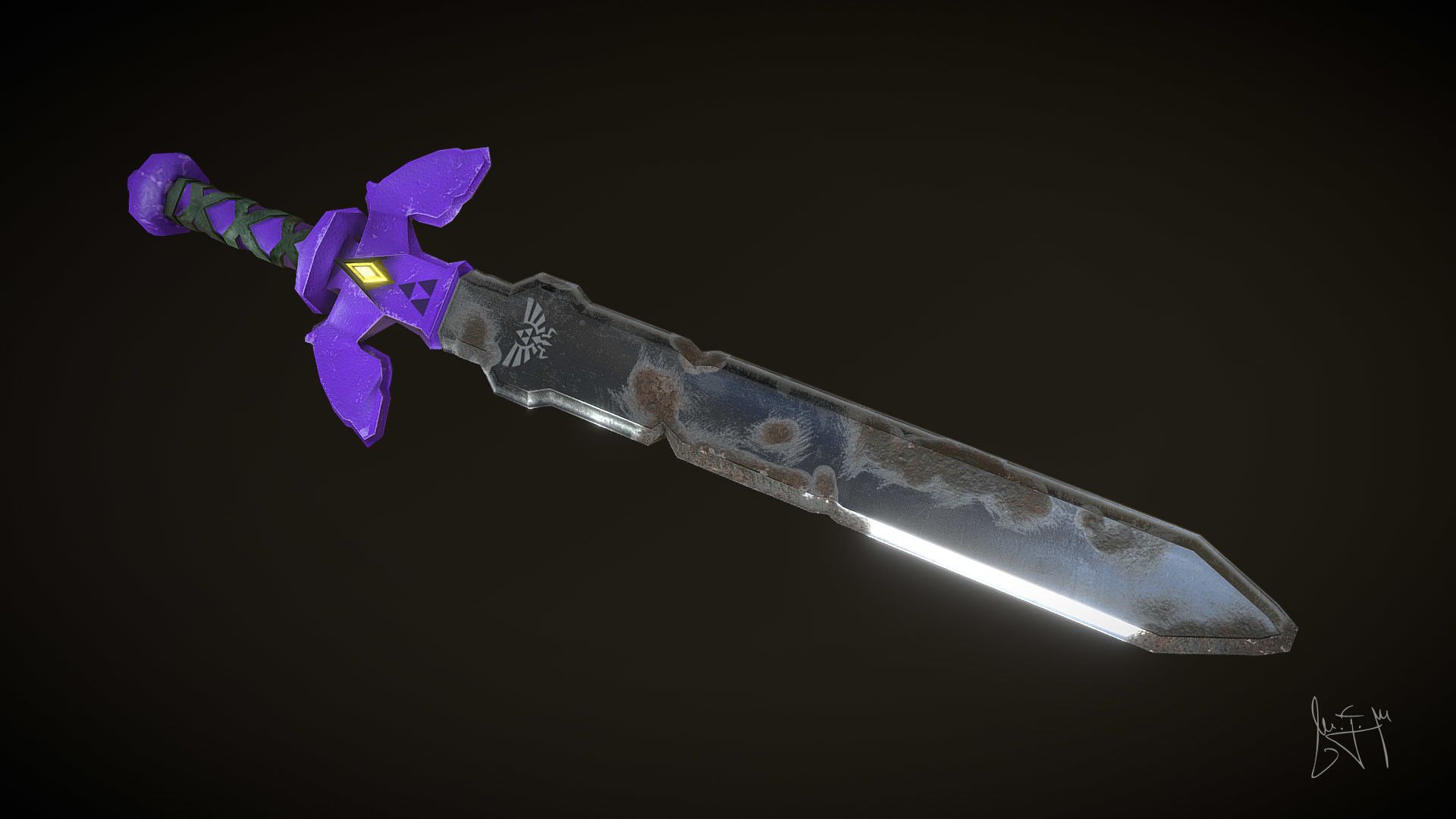 Master Sword of the Wild tribute poly