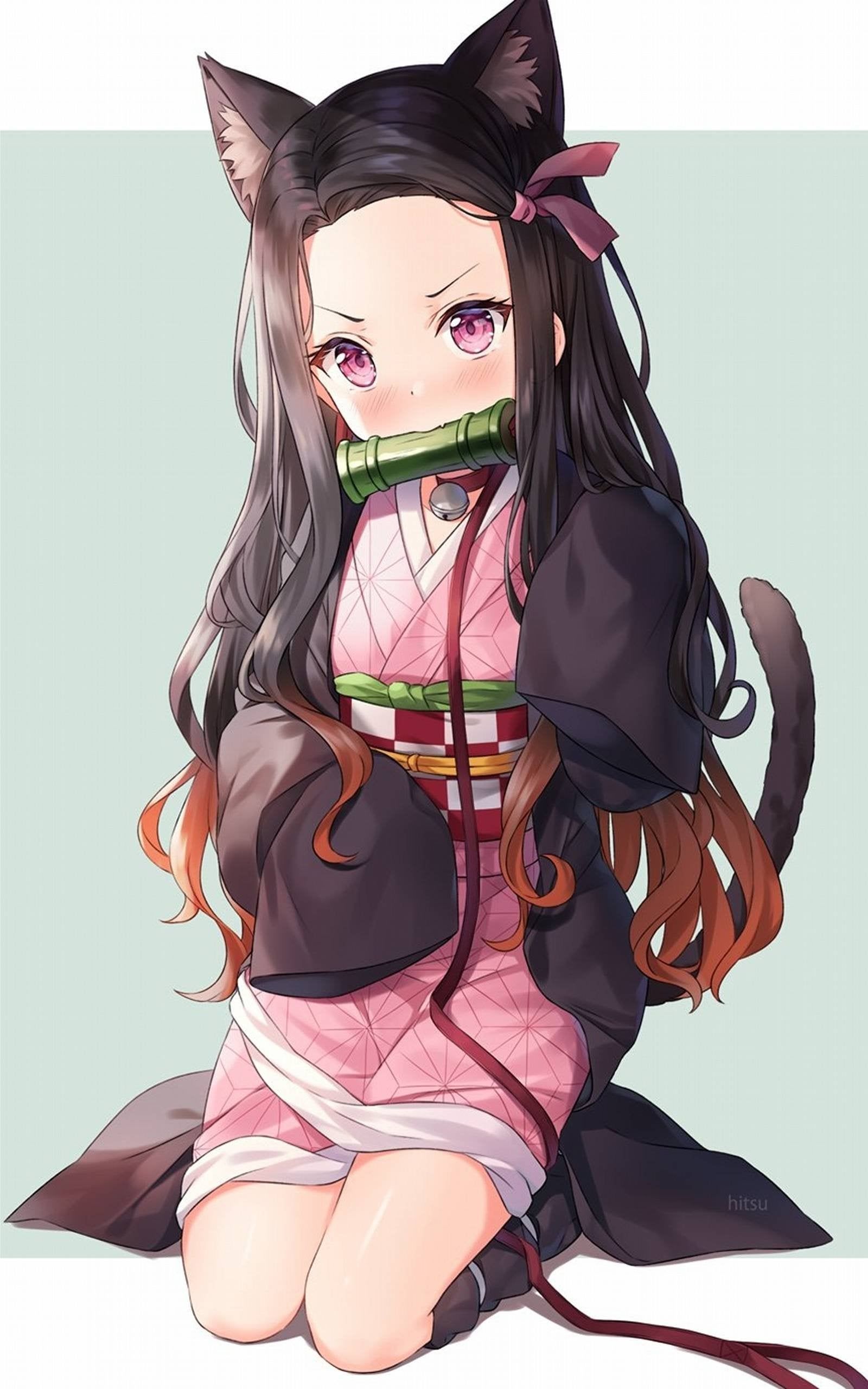 Neko Nezuko [Kimetsu no Yaiba] [1600x2560]