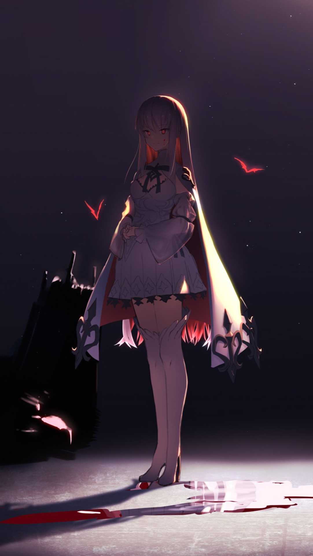 Anime Girl Devil Eyes HD Wallpaper