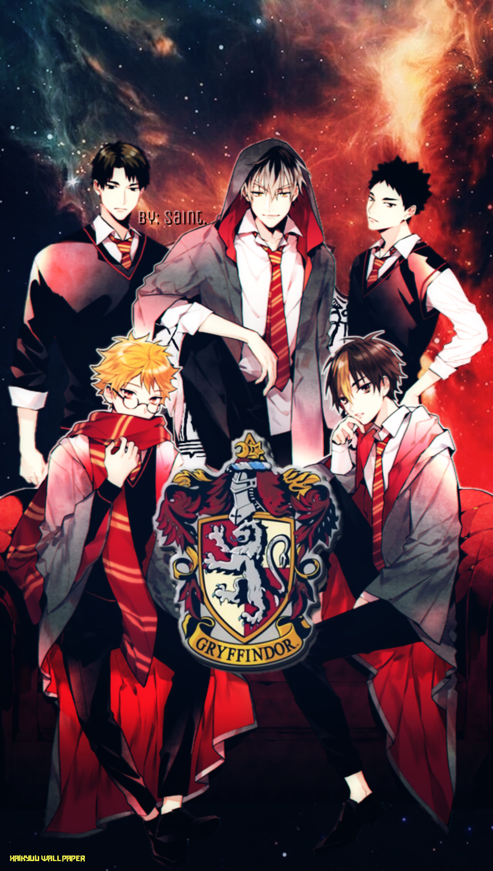 wallpaper #phonewallpaper #haikyuu #harrypotter #griffindor