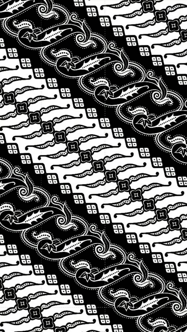 Batik hitam putih wallpaper